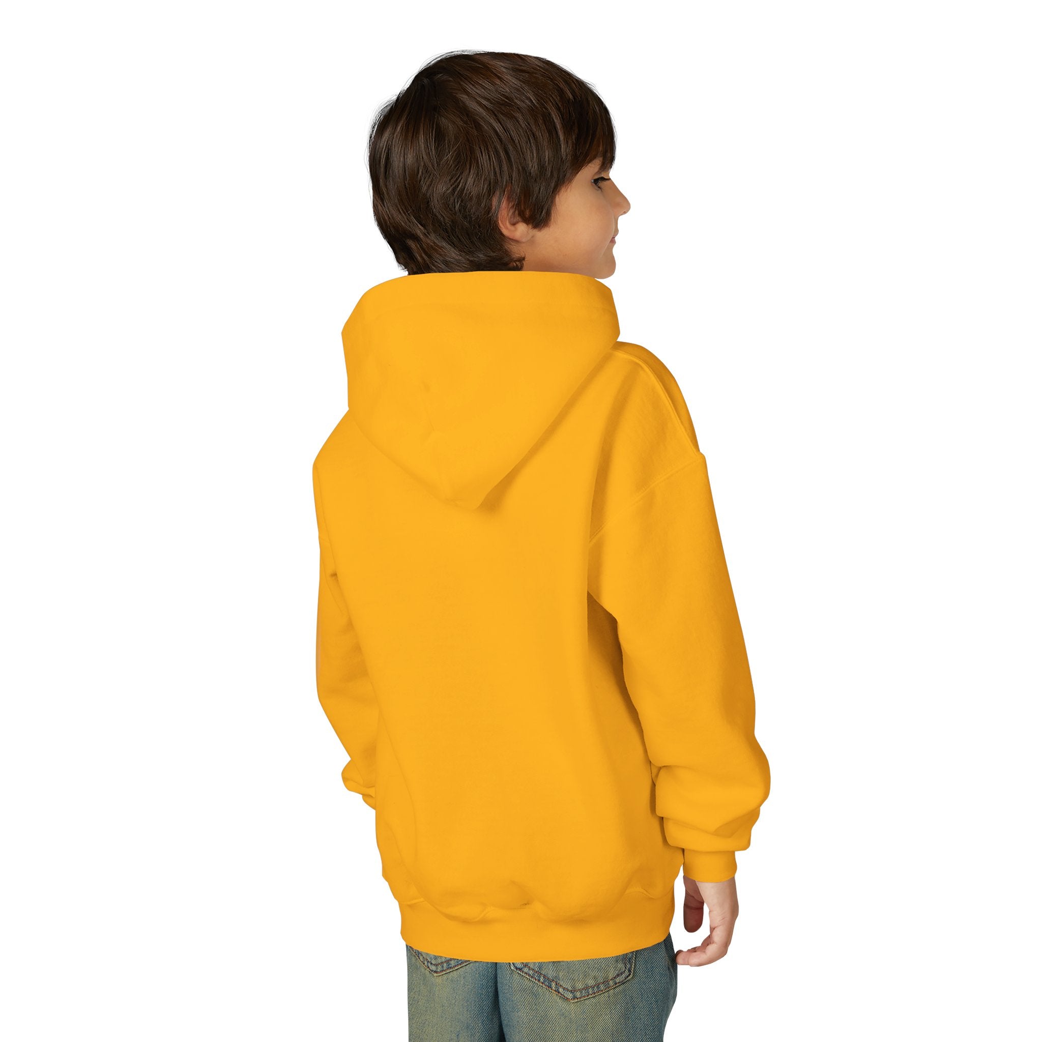 Youth Paw Print Hoodie — Floral Leopard Paw Graphic Sweatshirt for Kids