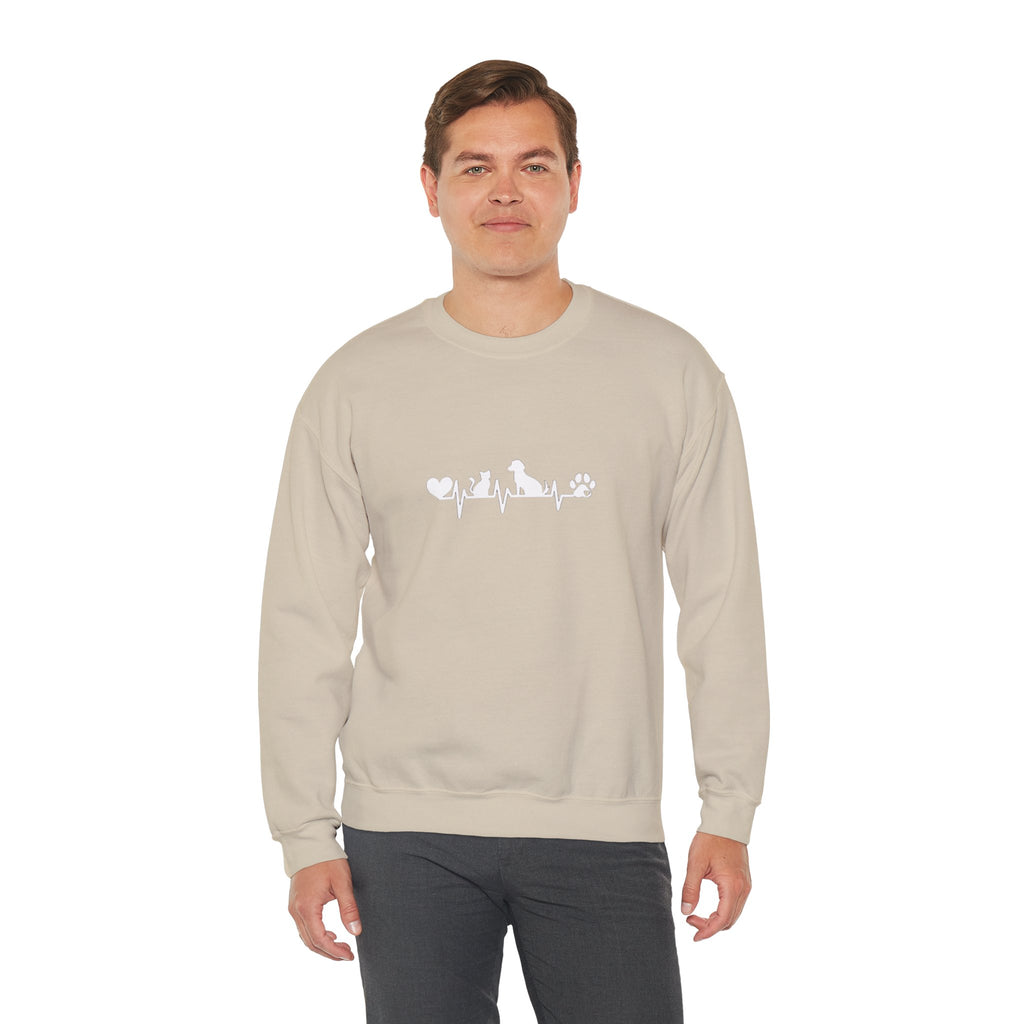 Cat-Dog Heartbeat Sweatshirt