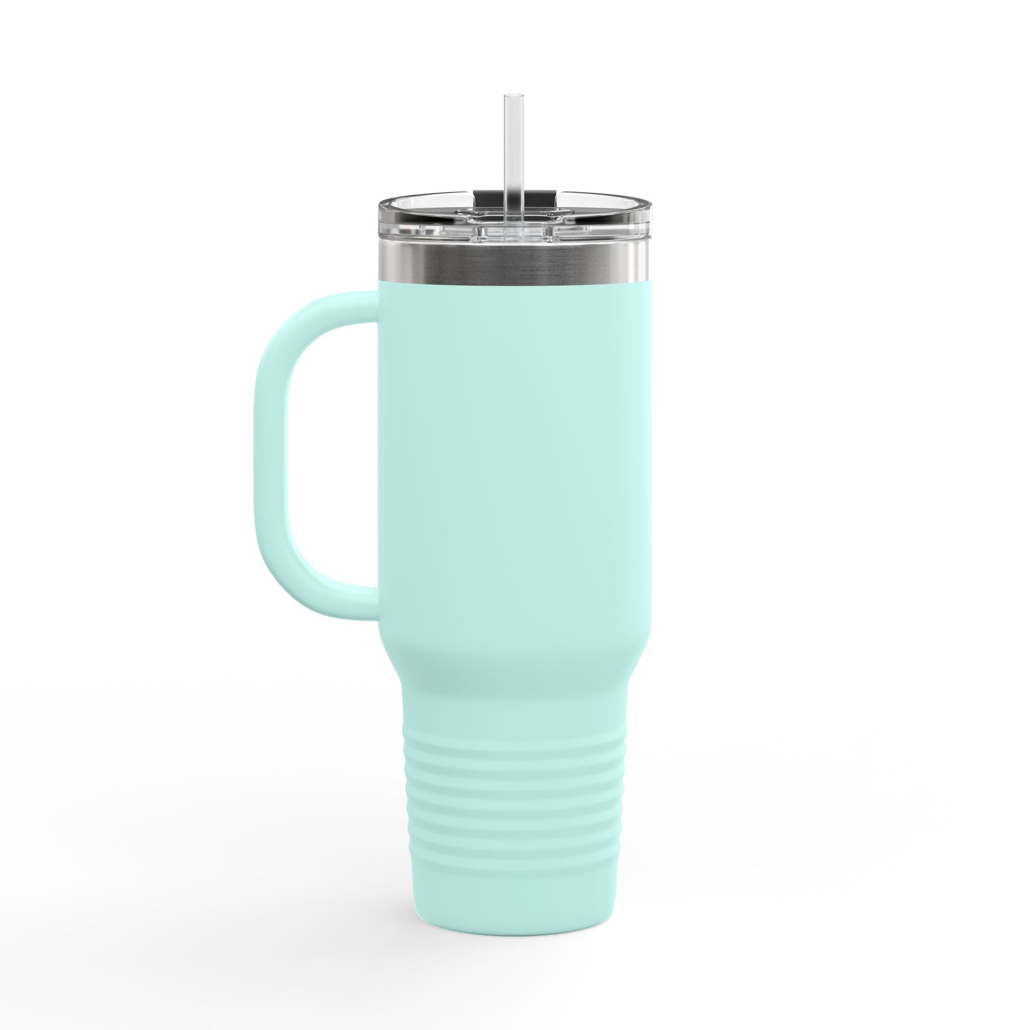40oz Insulated Travel Mug — "Support Your Local Animal Shelter" Paw Print Design