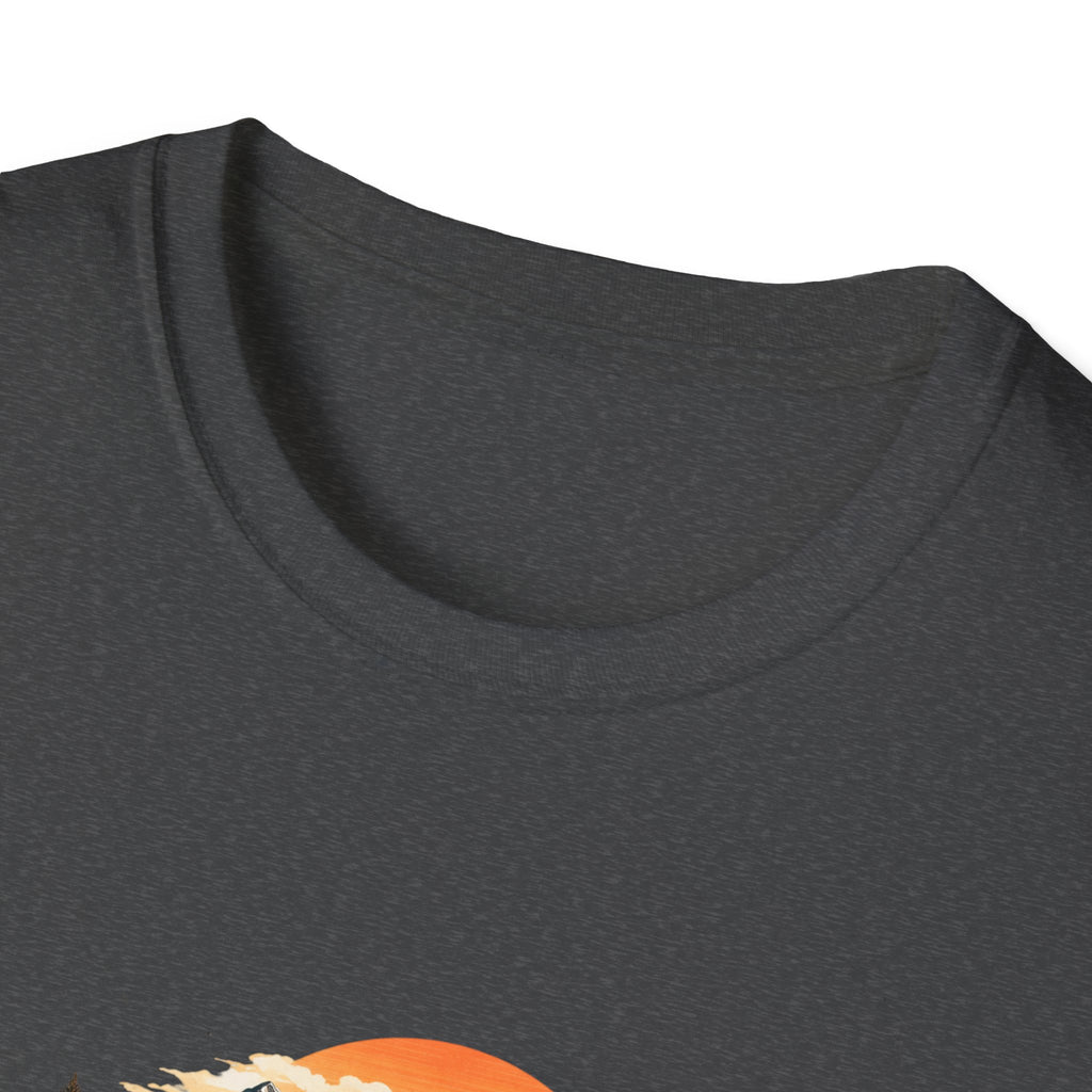 Women’s Hiking with Dog Mountain Sunset T-Shirt