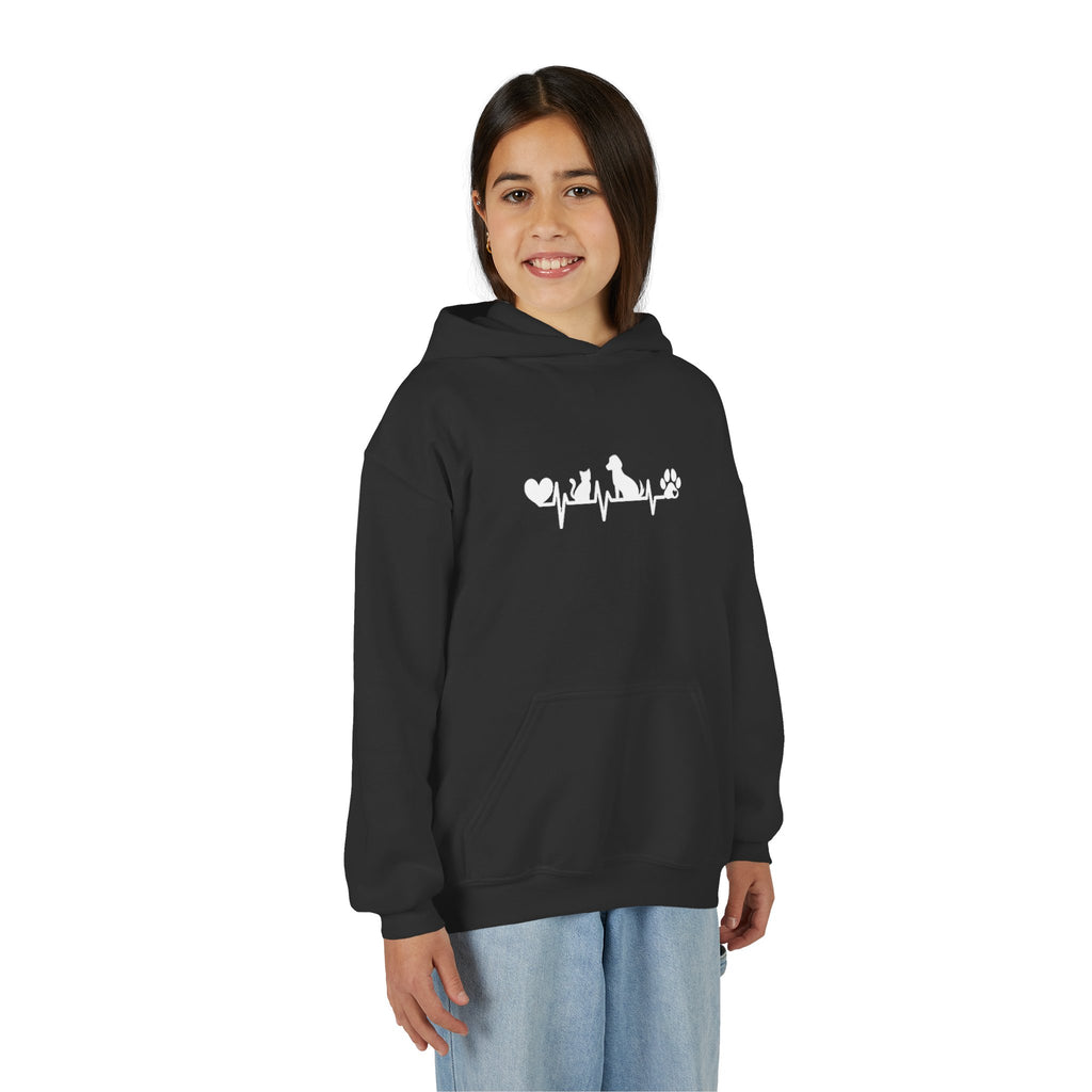 Kids Dog & Cat Heartbeat Hoodie