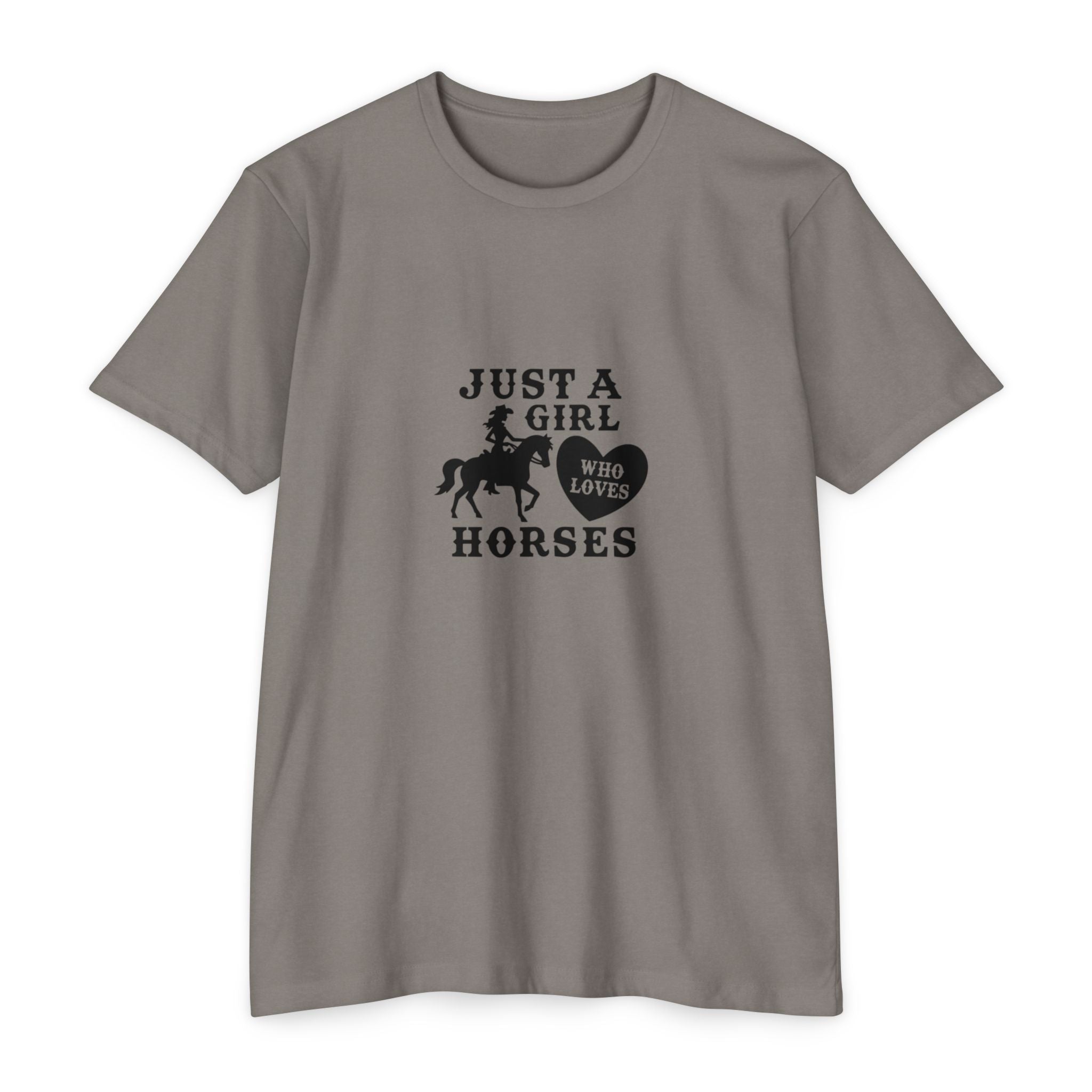Just A Girl Who Loves Horses T-Shirt — Cute Equestrian Tee for Horse Lovers