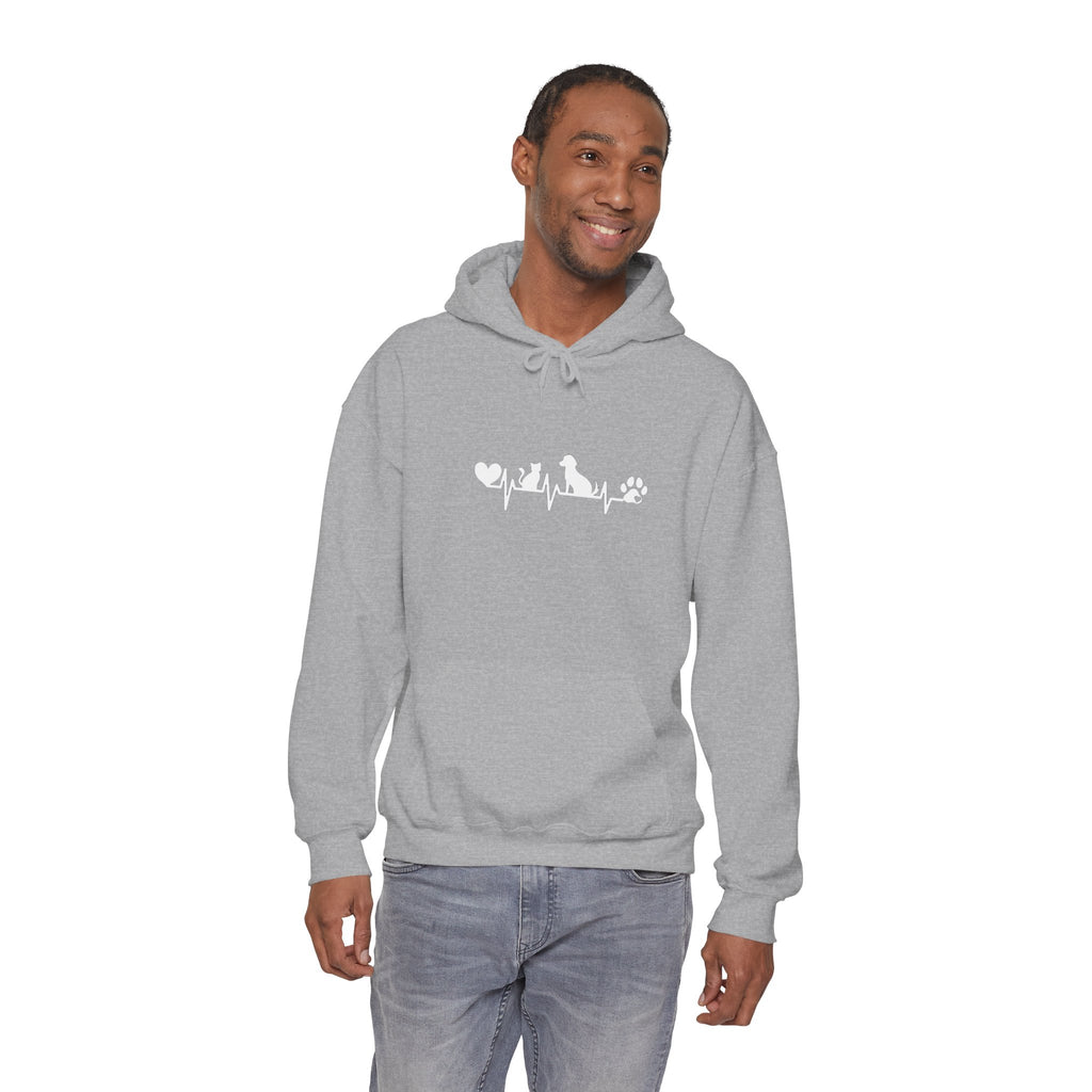 Dog-Cat Heartbeat Hoodie