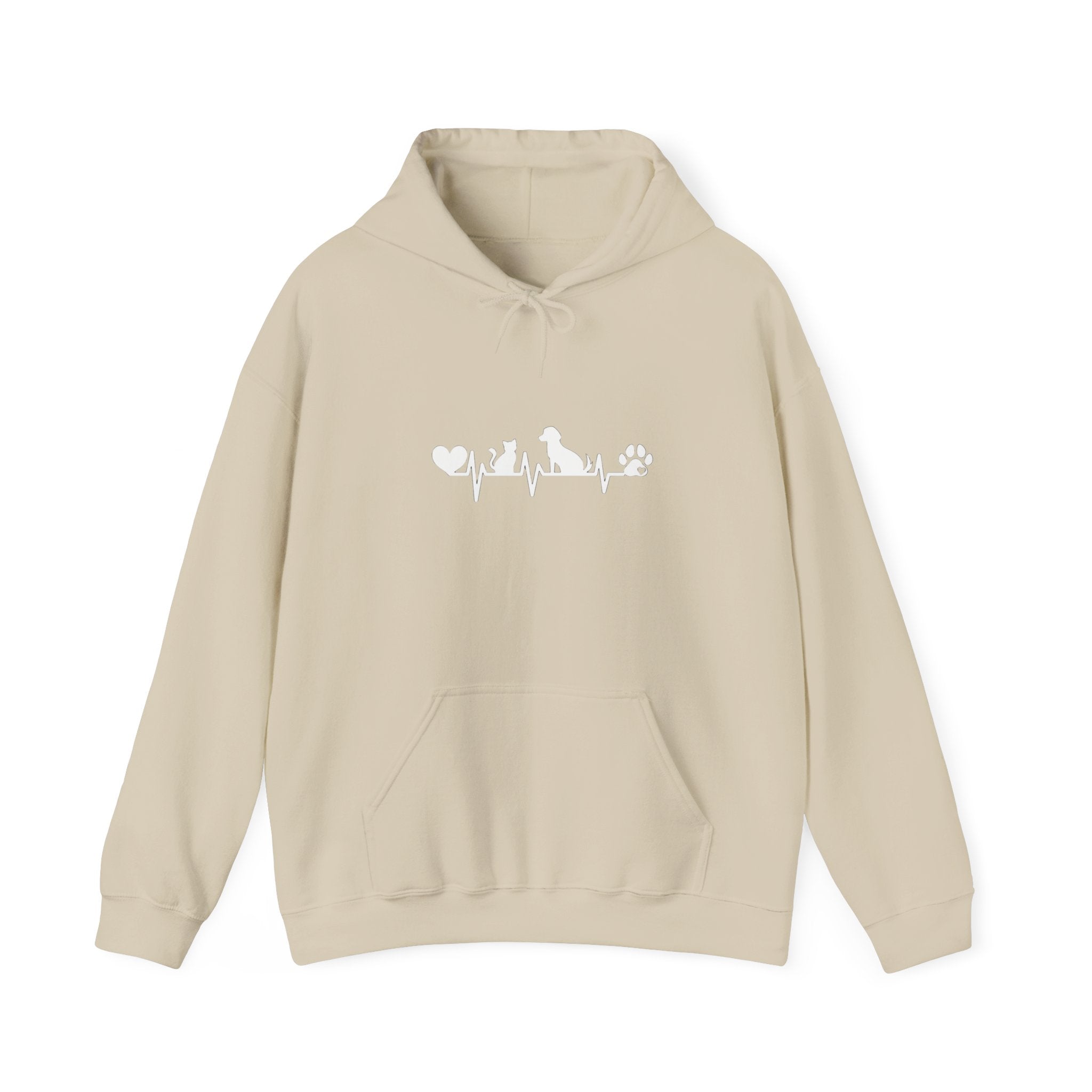 Dog-Cat Heartbeat Hoodie