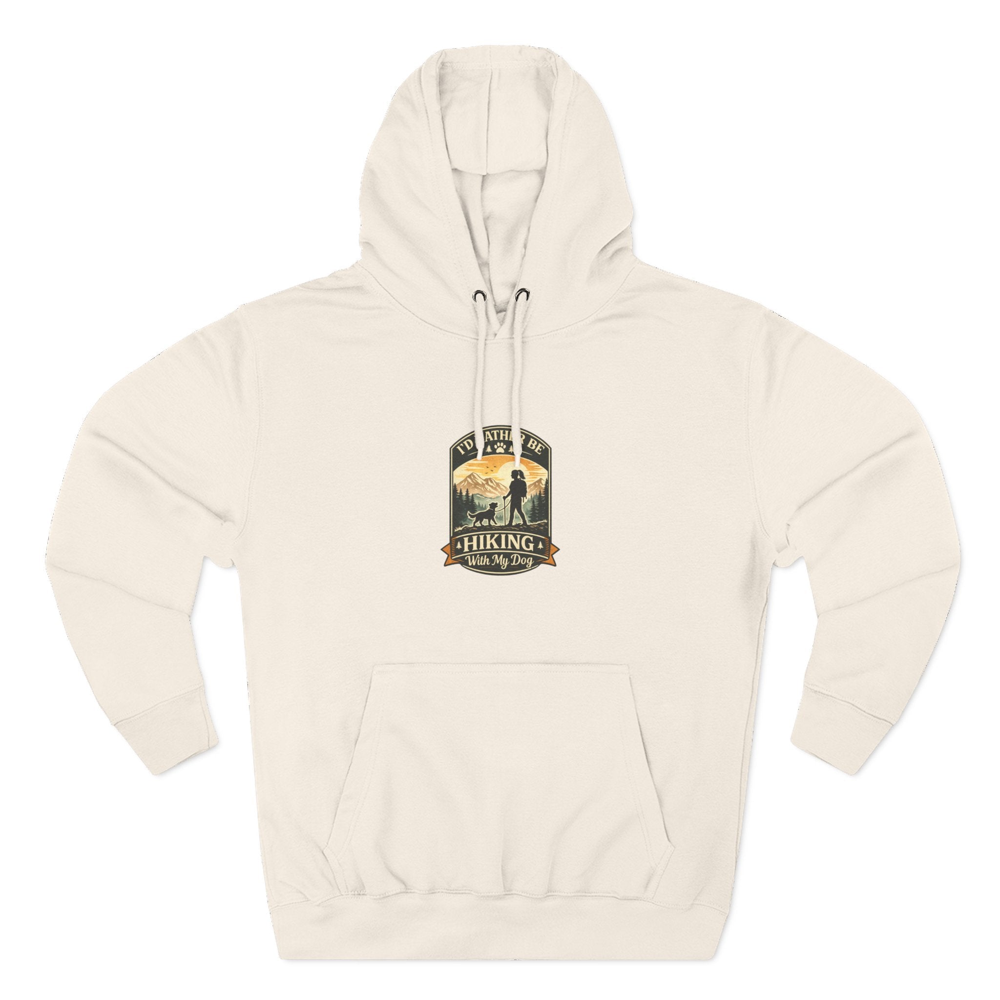 Hiking dog Hoodie — Adventure Awaits Fleece Pullover