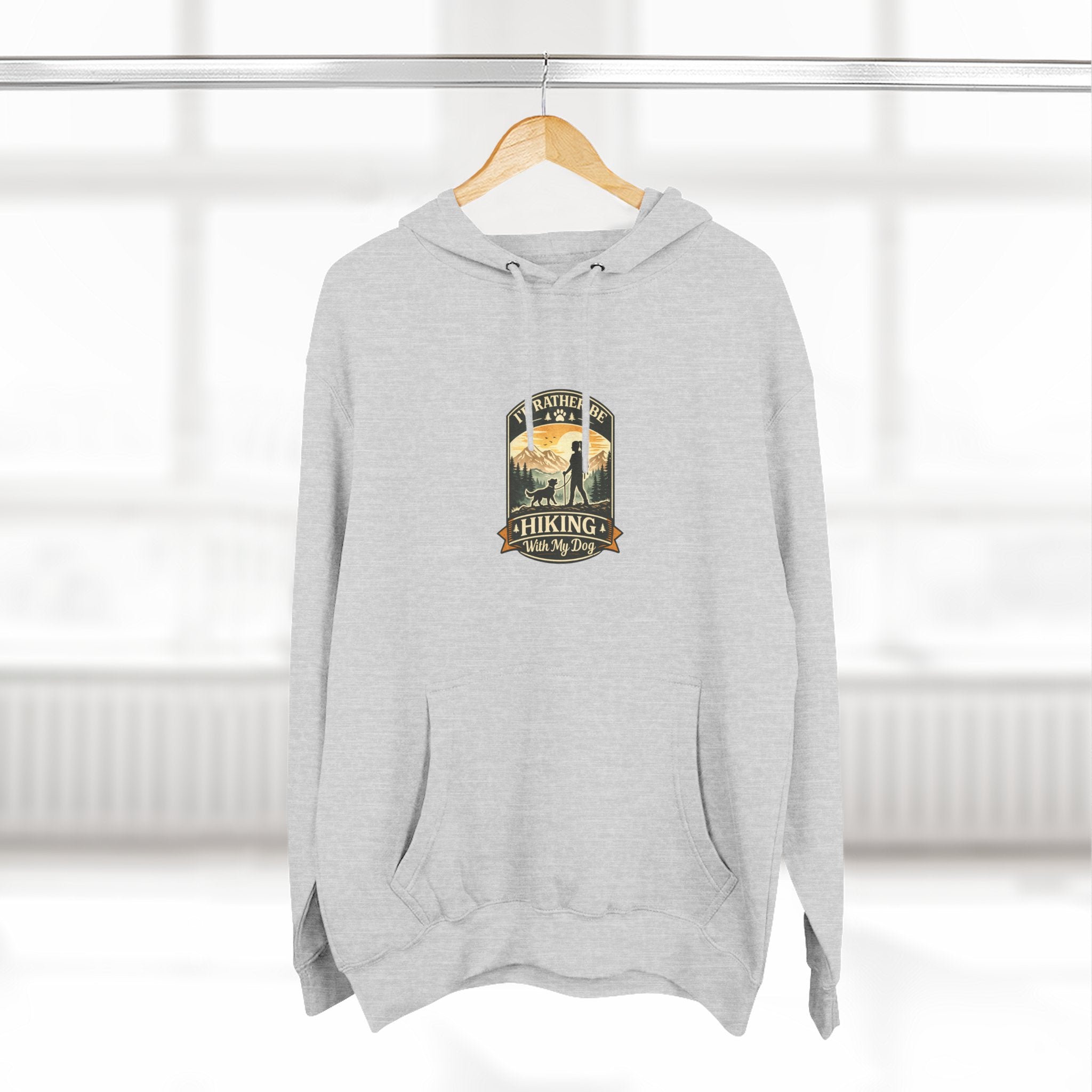 Hiking dog Hoodie — Adventure Awaits Fleece Pullover