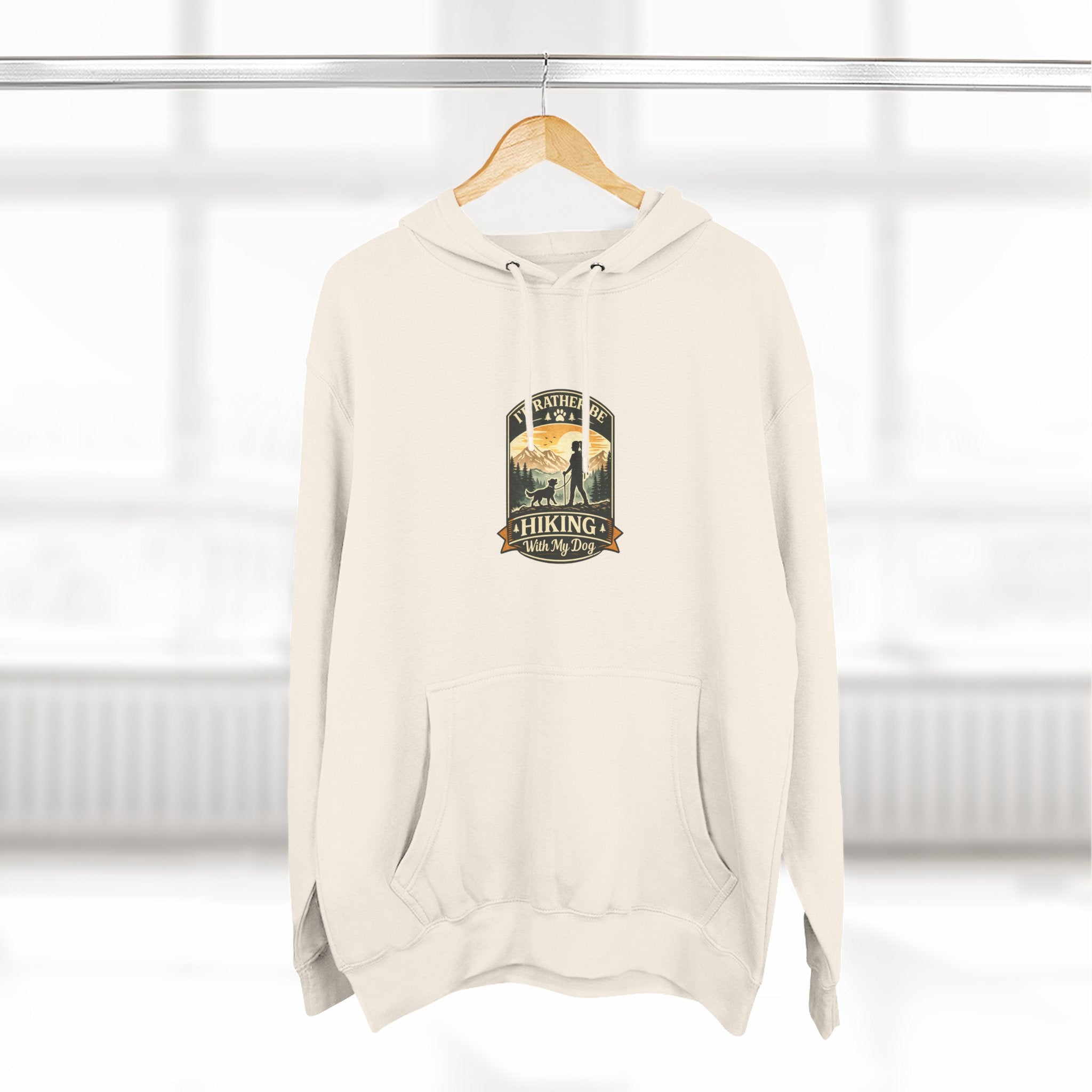 Hiking dog Hoodie — Adventure Awaits Fleece Pullover