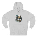 Horse Sunset Mountain Hoodie — Three-Panel Fleece