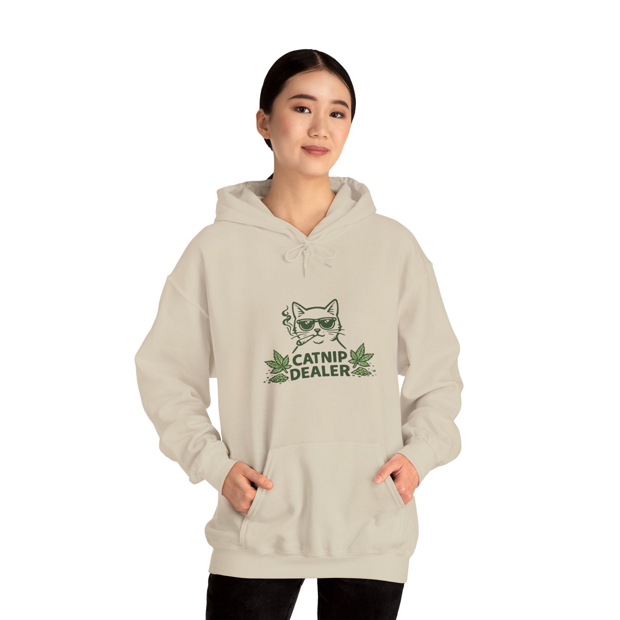 Funny Catnip Dealer Hoodie — Cat Lover Graphic Hoodie