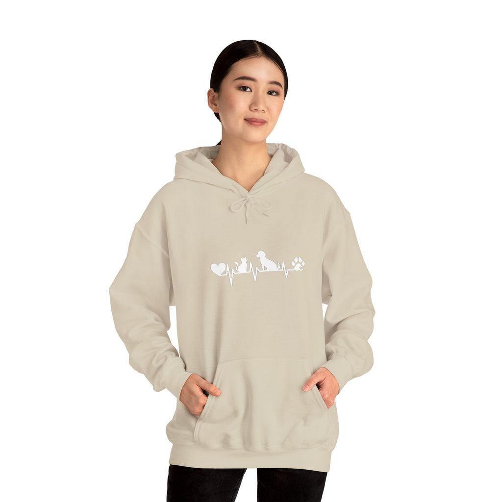 Dog-Cat Heartbeat Hoodie