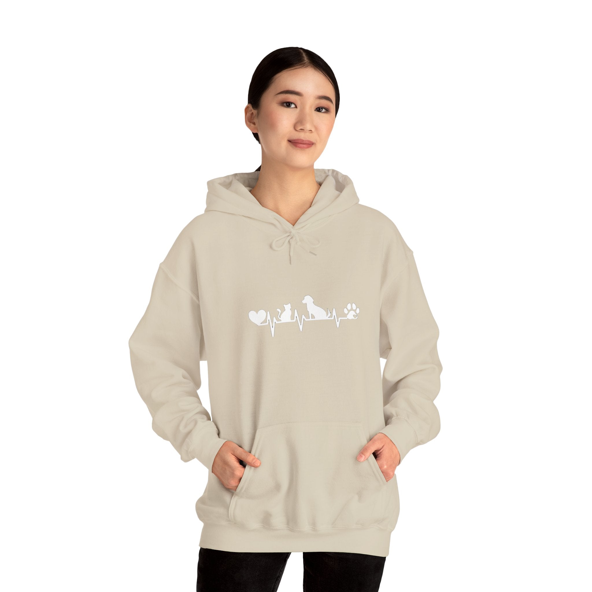 Dog-Cat Heartbeat Hoodie