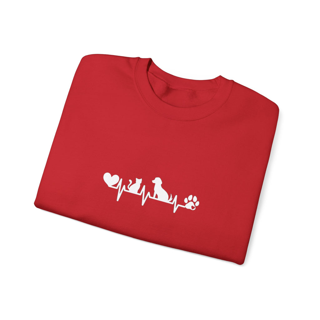 Cat-Dog Heartbeat Sweatshirt
