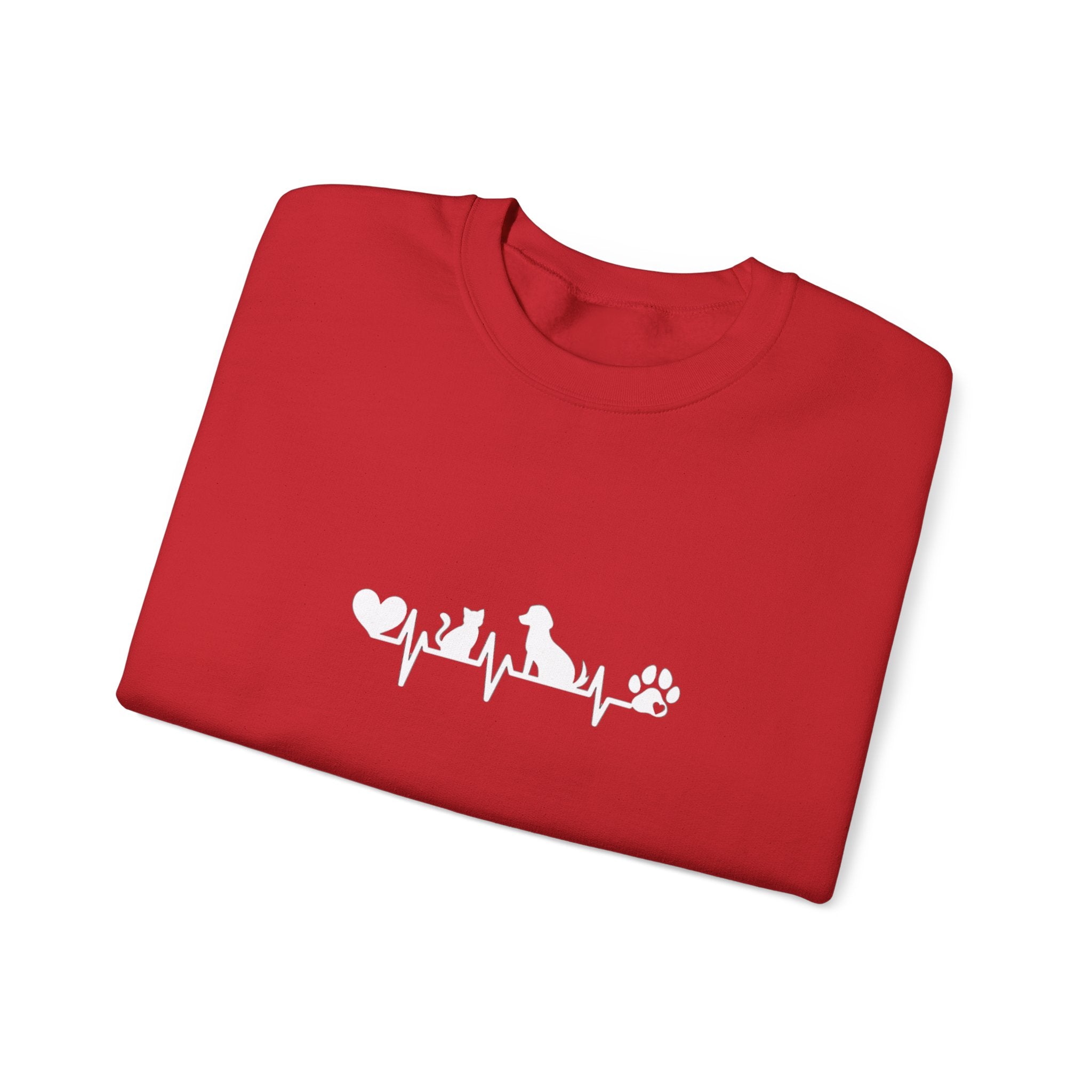Cat-Dog Heartbeat Sweatshirt
