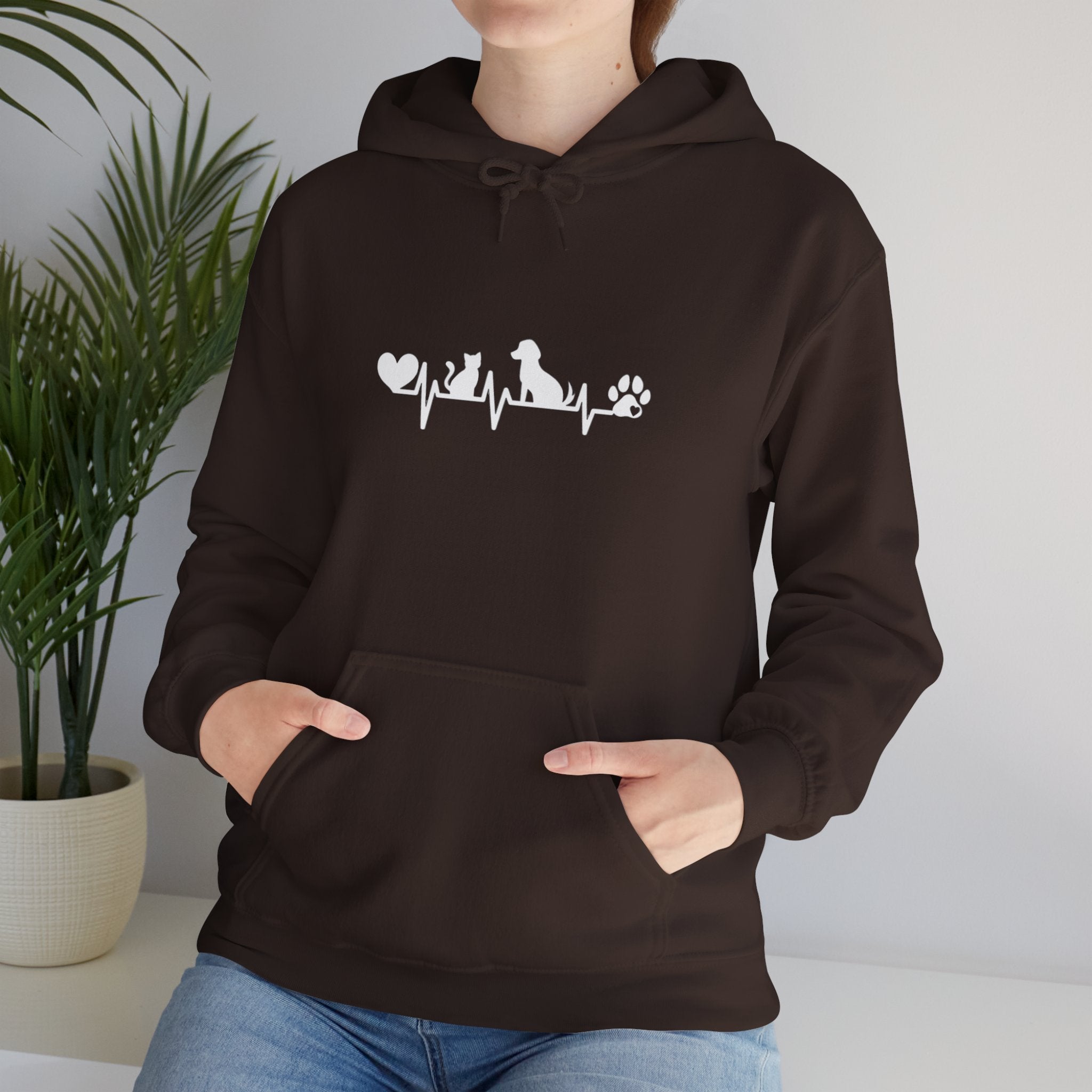 Dog-Cat Heartbeat Hoodie