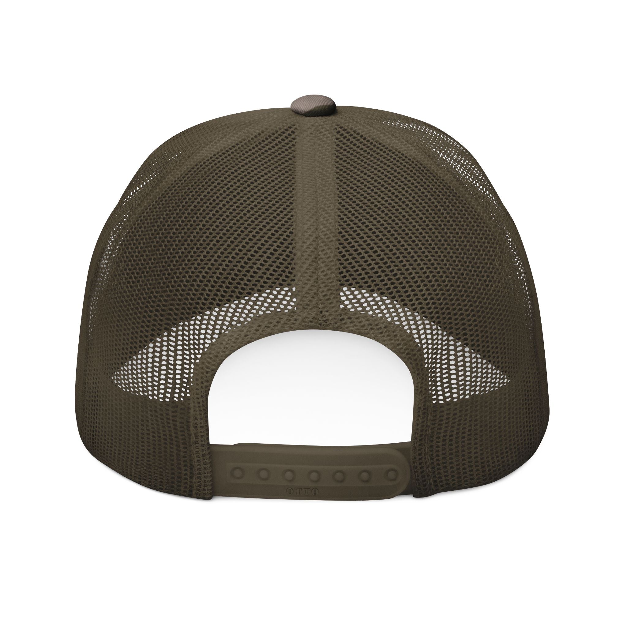 Camouflage Trucker Hat — Embroidered "Born To Ride" Pink