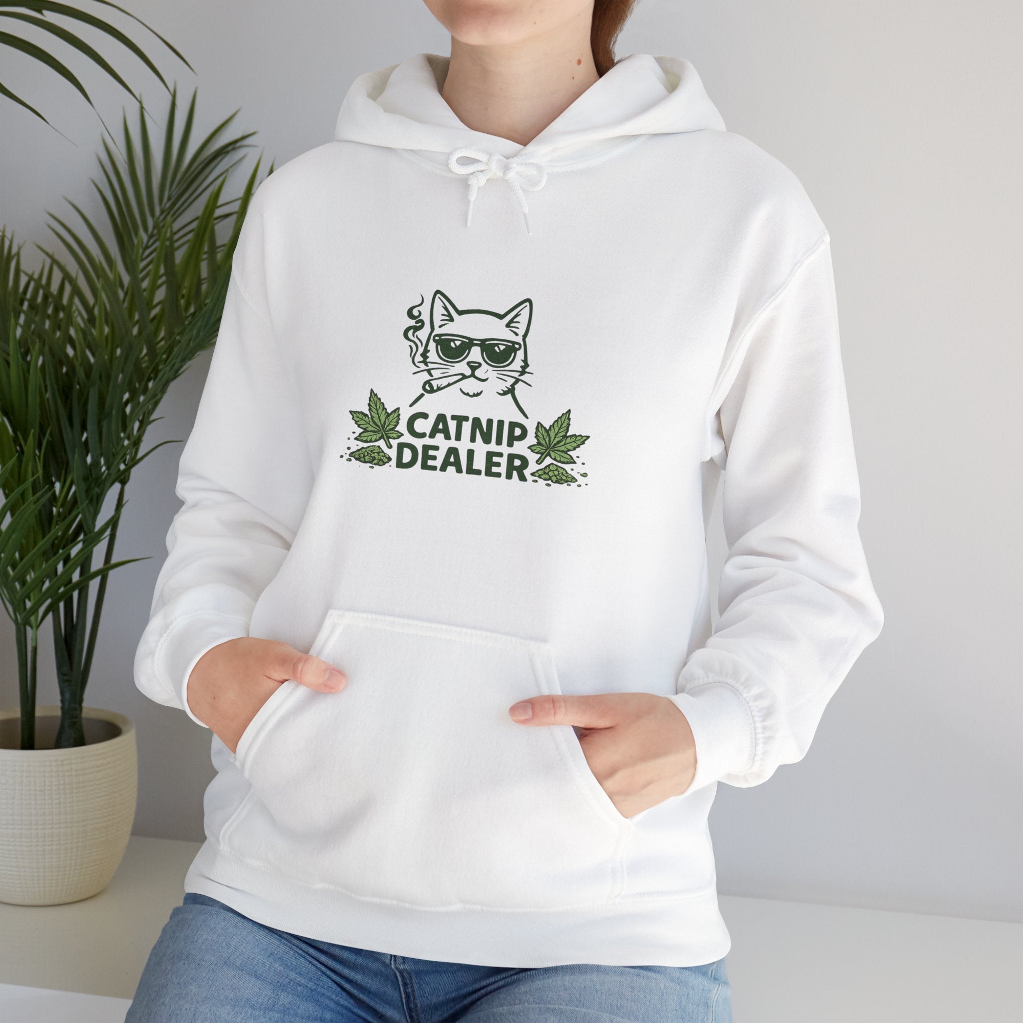 Funny Catnip Dealer Hoodie — Cat Lover Graphic Hoodie