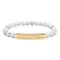 Adopt Don't Shop Bracelet — Personalized Beaded Gemstone Bracelet