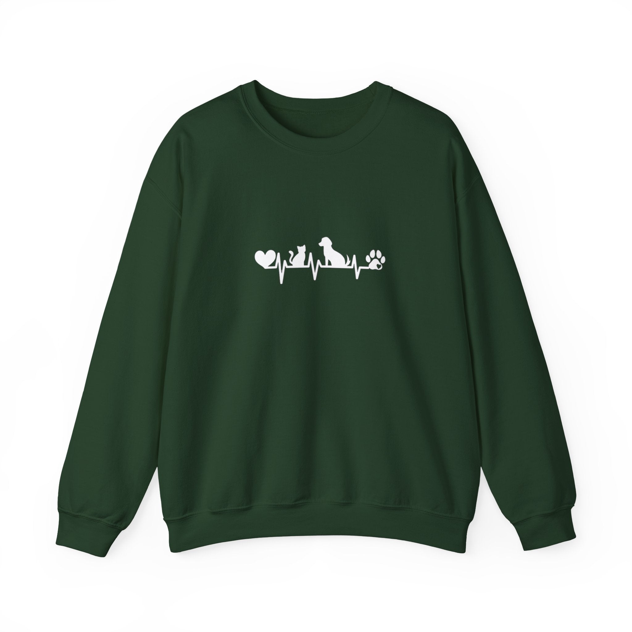 Cat-Dog Heartbeat Sweatshirt