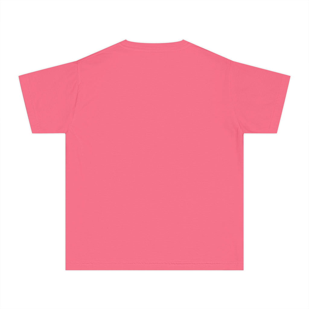 Youth Tee — Cute White Animal Heartbeat Graphic (Kids Casual Top, Spring/Summer)