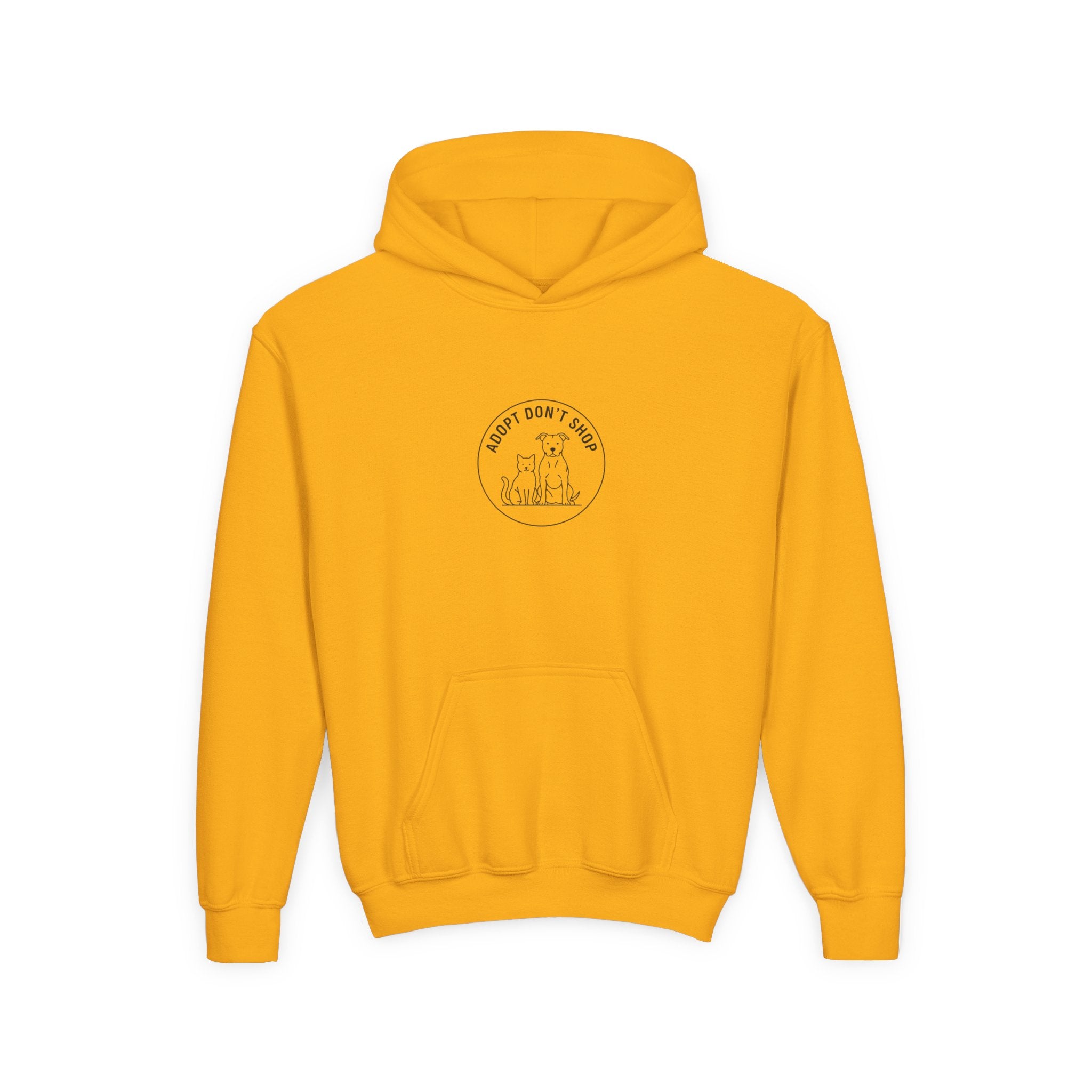 Adopt Don't Shop Kids Hoodie — Animal Rescue Support Youth Sweatshirt