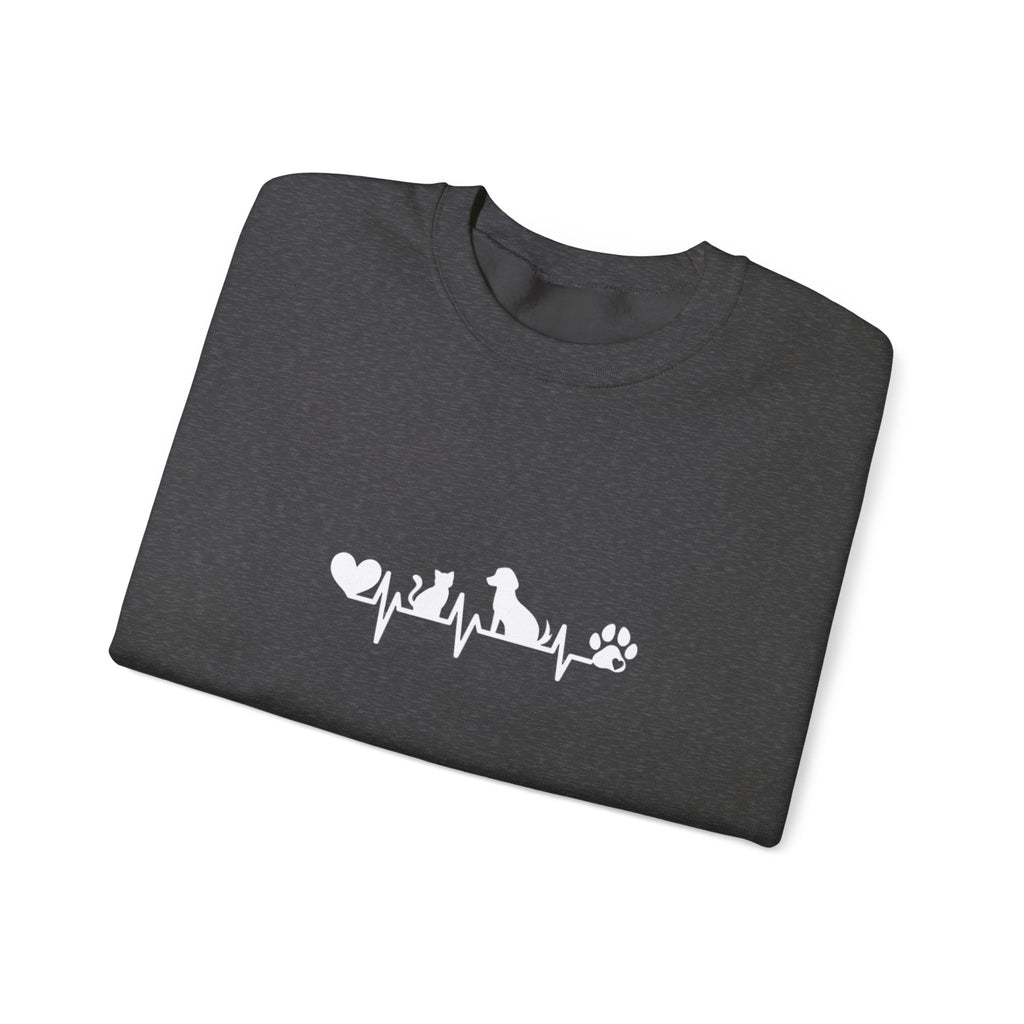 Cat-Dog Heartbeat Sweatshirt