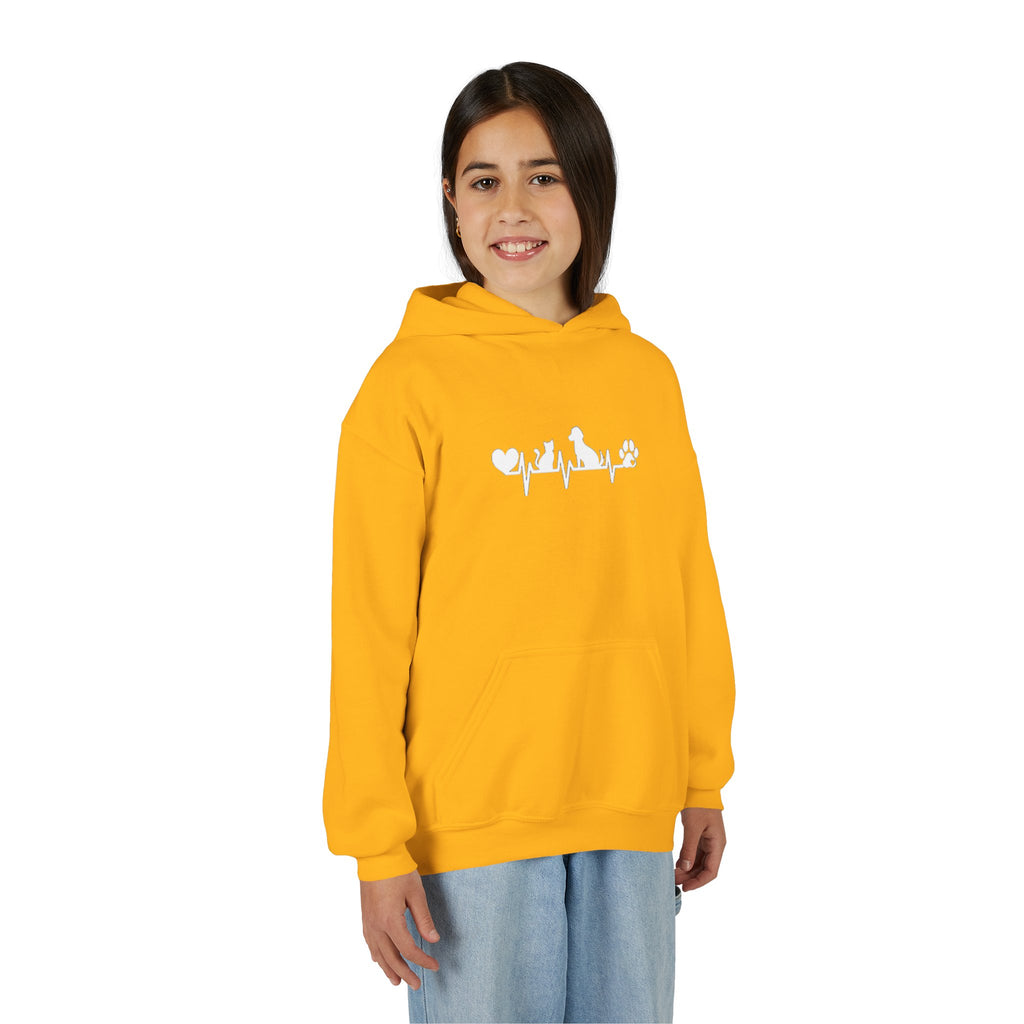 Kids Dog & Cat Heartbeat Hoodie