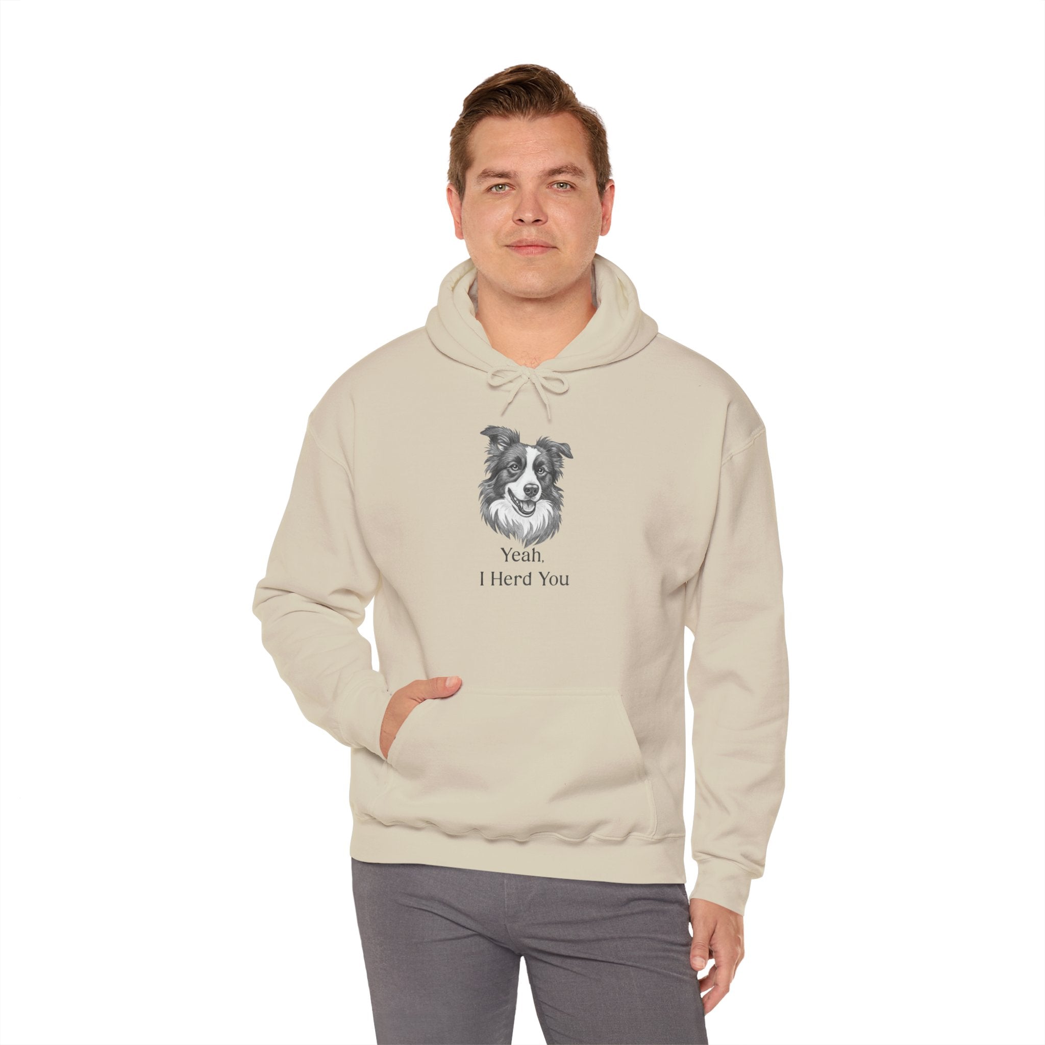 Yeah I Herd You Border Collie Hoodie – Funny Dog Lover Pullover