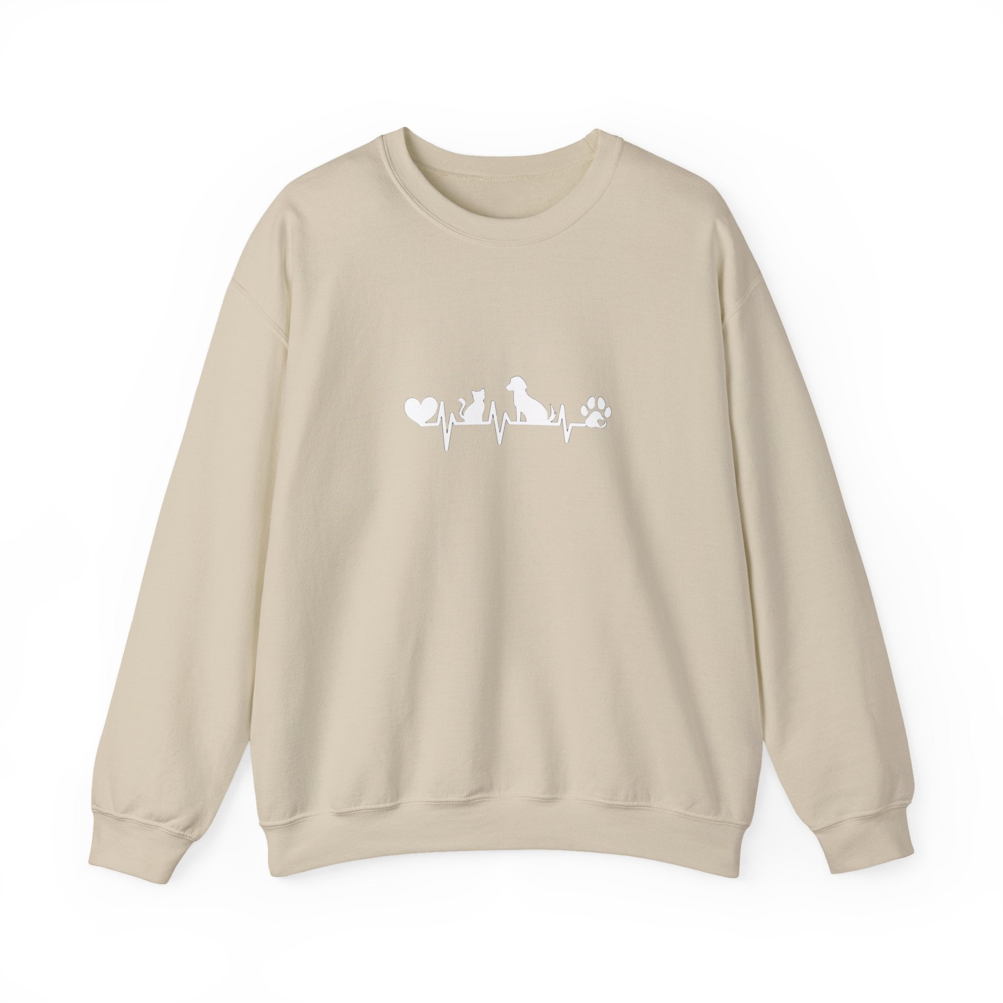 Cat-Dog Heartbeat Sweatshirt