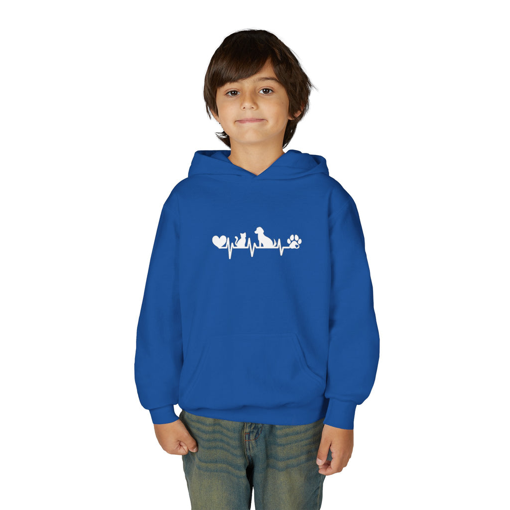 Kids Dog & Cat Heartbeat Hoodie