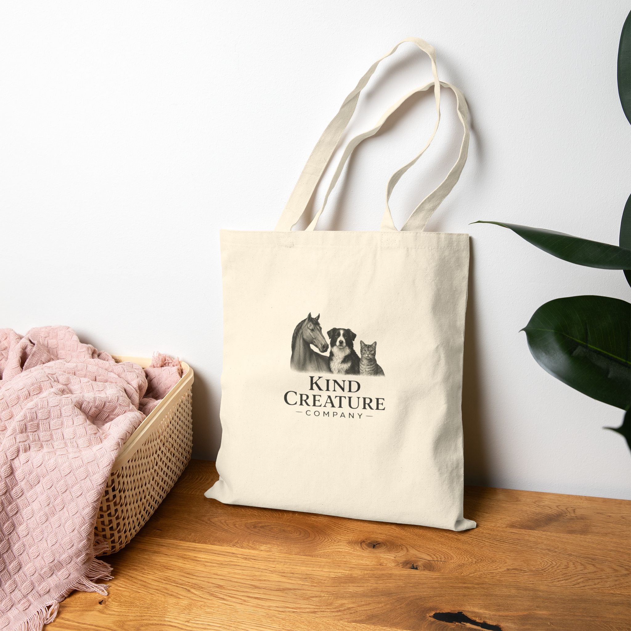 Tote Bag — 'Kind Creature Company' Animal Rescue Canvas Tote