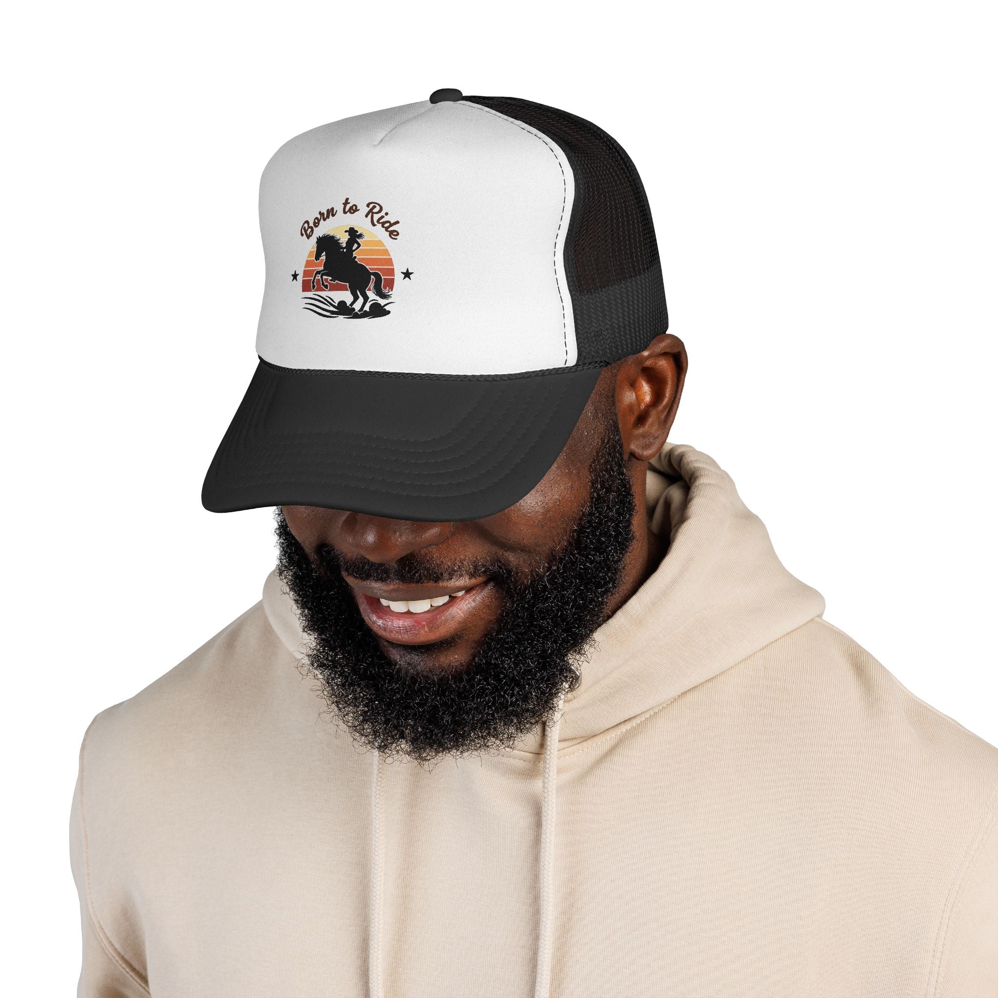 Born to Ride Trucker Hat — Western Rodeo Cowboy Cap