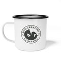 Kind Creature Company Enamel Camp Cup — Vintage Animal Logo Camping Mug