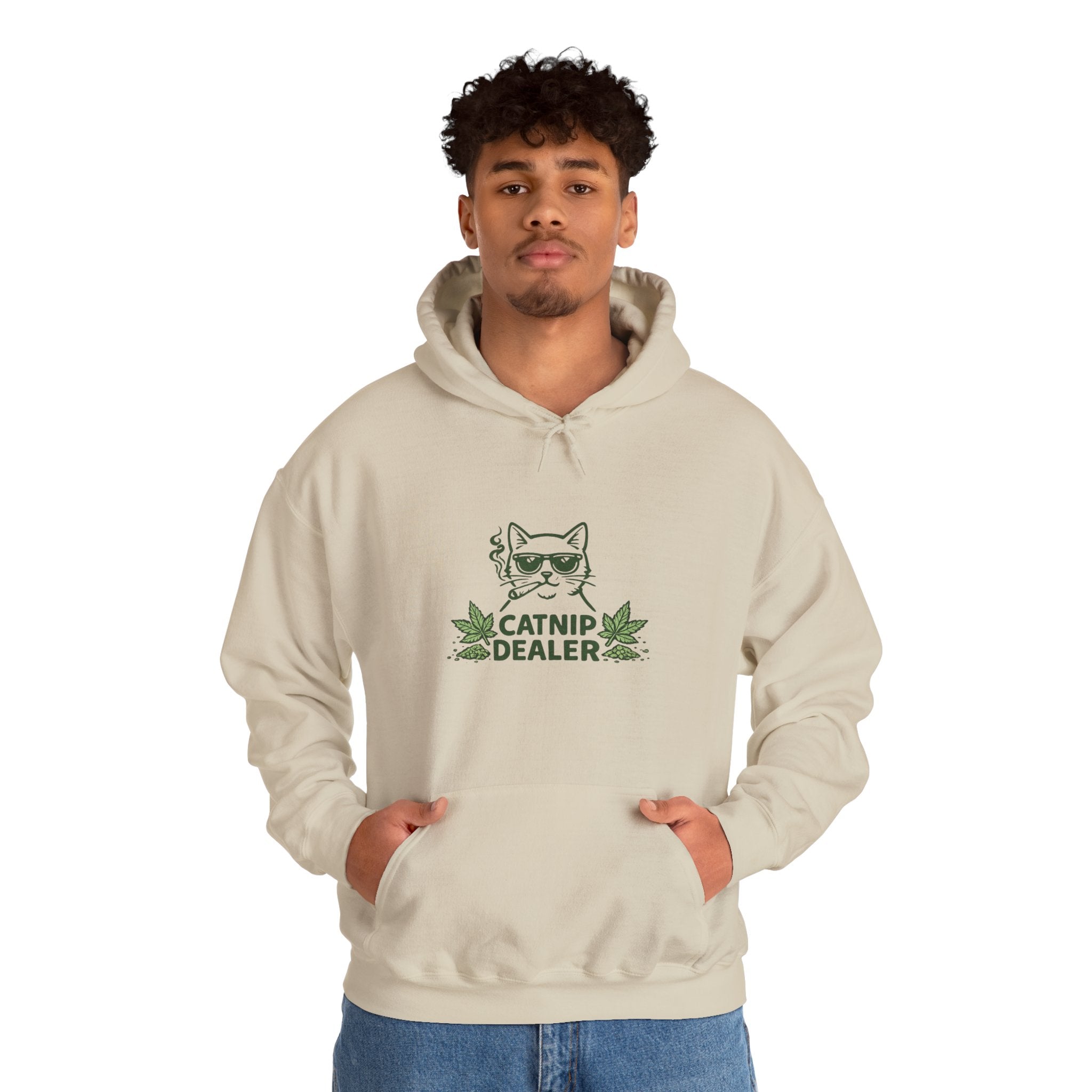Funny Catnip Dealer Hoodie — Cat Lover Graphic Hoodie