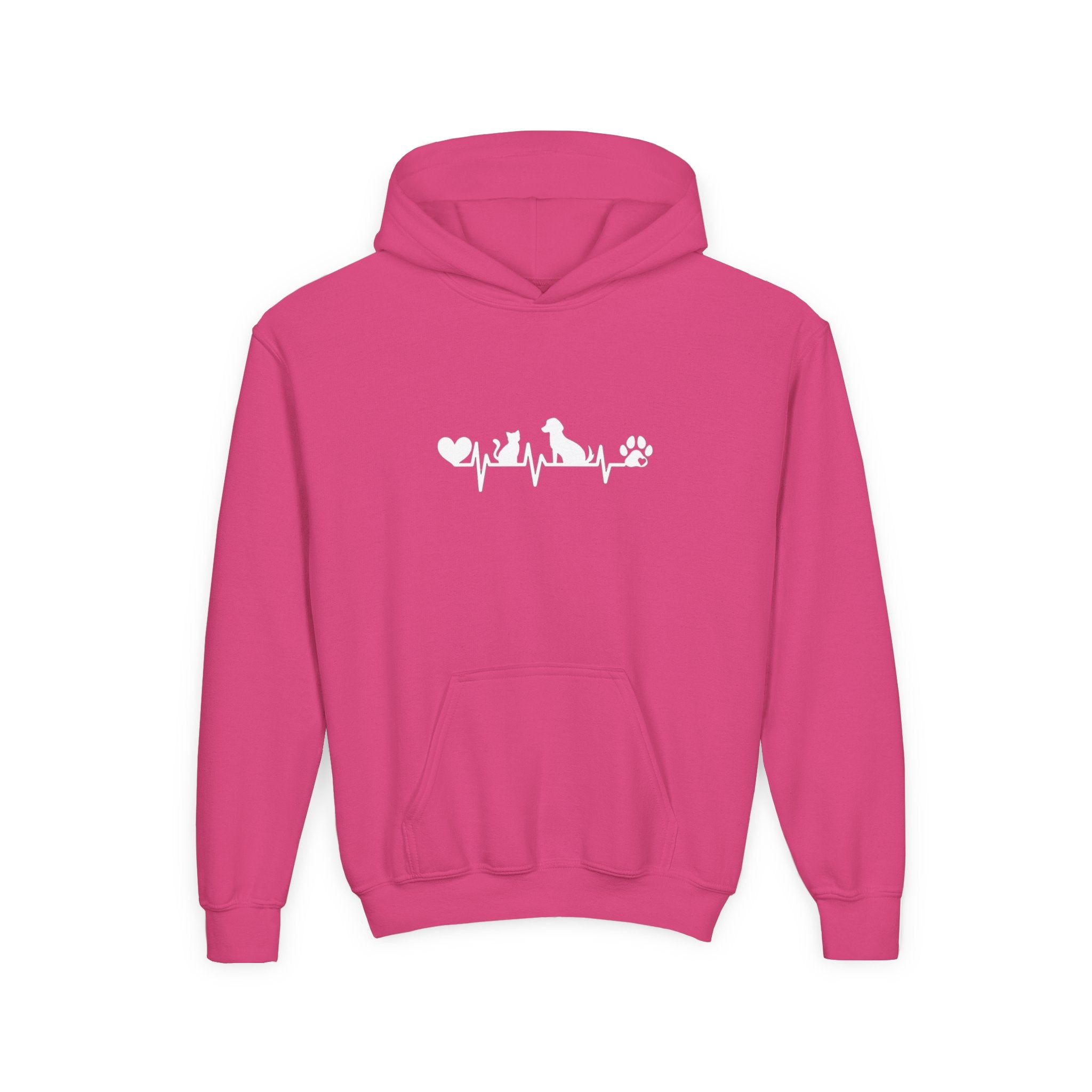 Kids Dog & Cat Heartbeat Hoodie