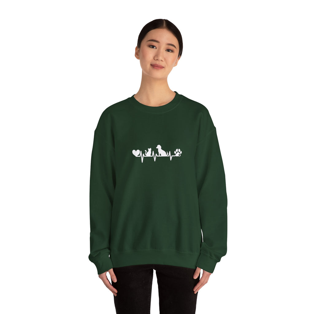 Cat-Dog Heartbeat Sweatshirt