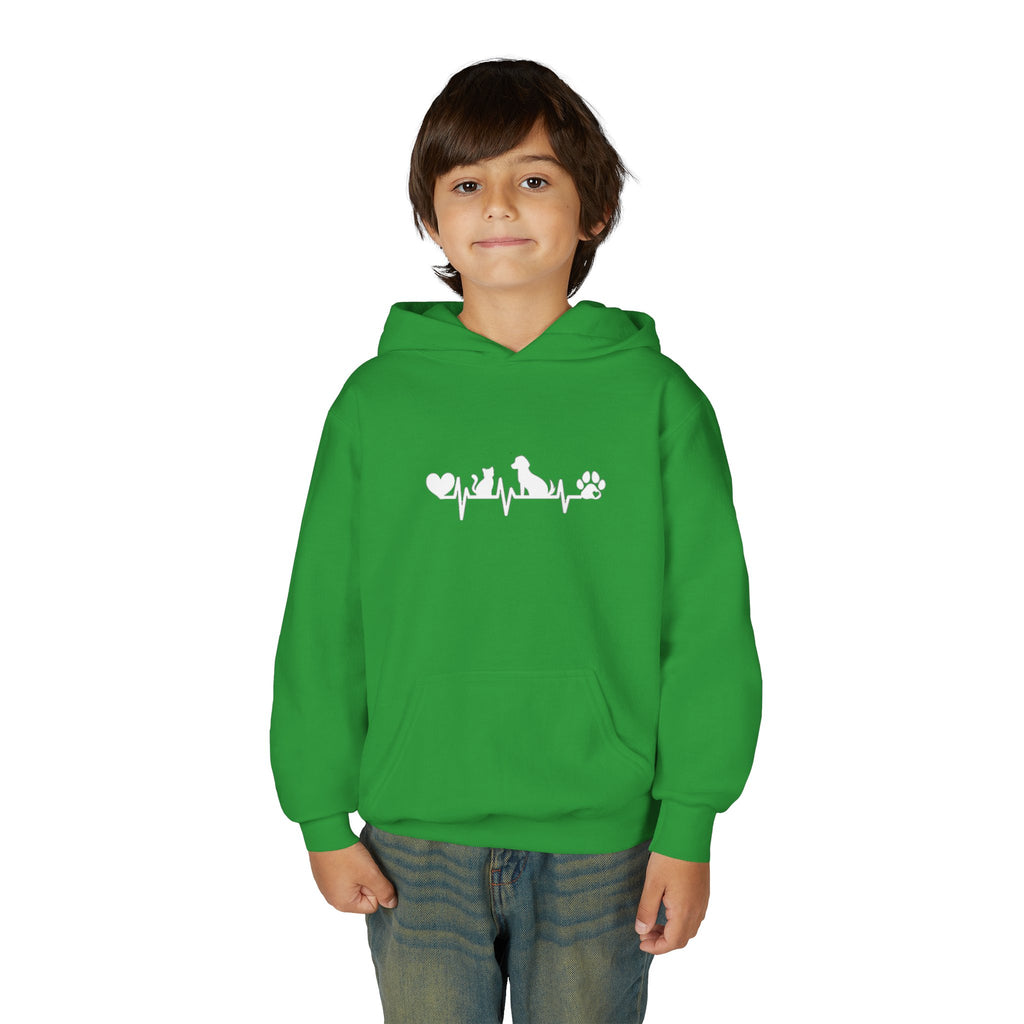 Kids Dog & Cat Heartbeat Hoodie