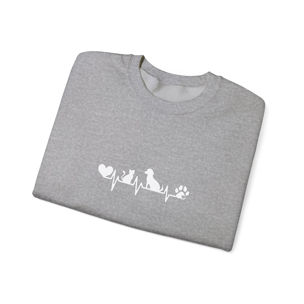 Cat-Dog Heartbeat Sweatshirt