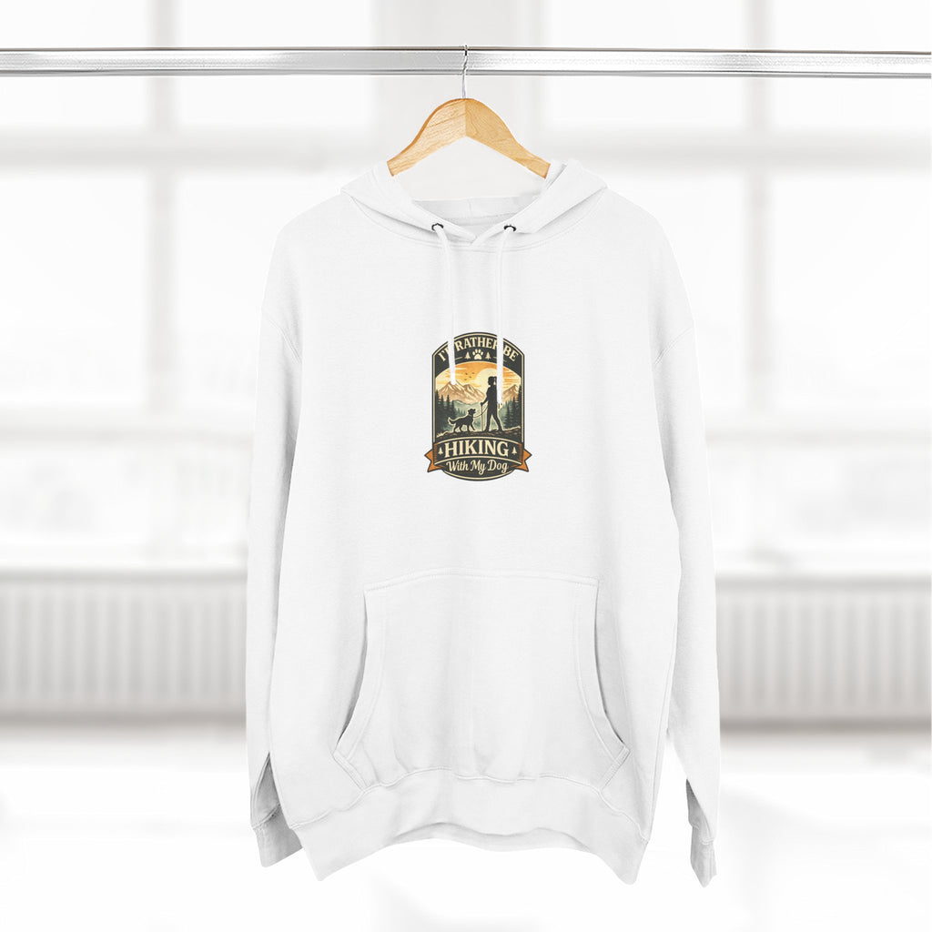 Hiking dog Hoodie — Adventure Awaits Fleece Pullover