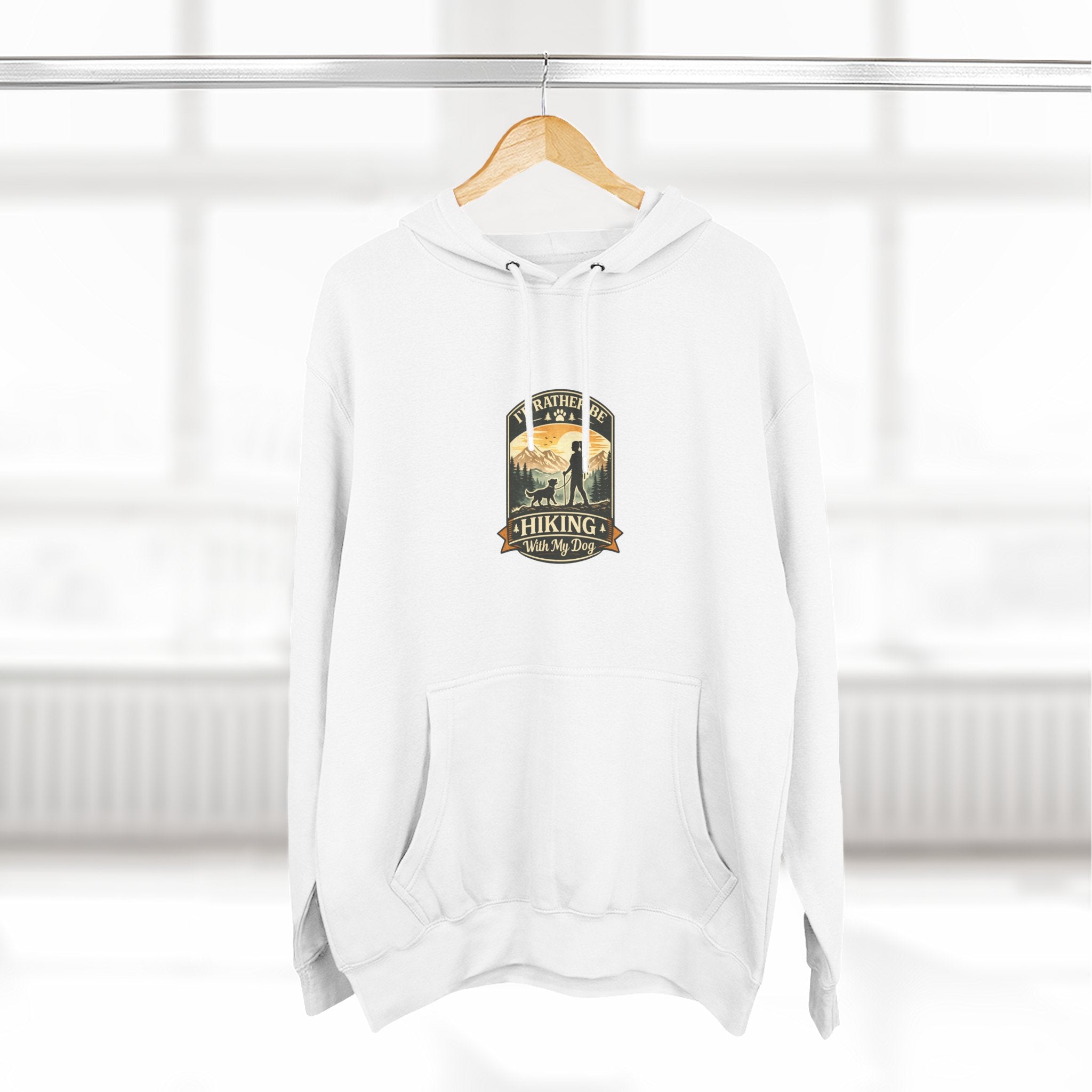 Hiking dog Hoodie — Adventure Awaits Fleece Pullover