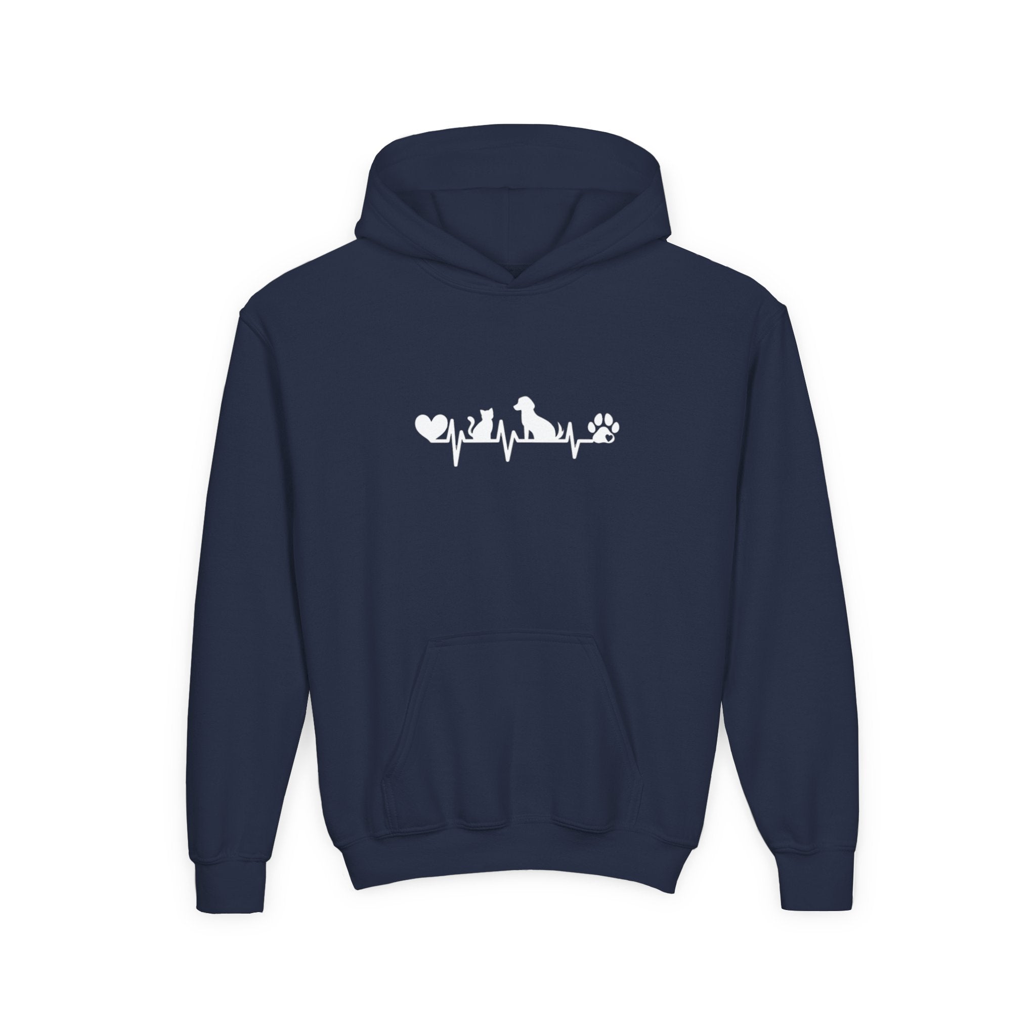 Kids Dog & Cat Heartbeat Hoodie