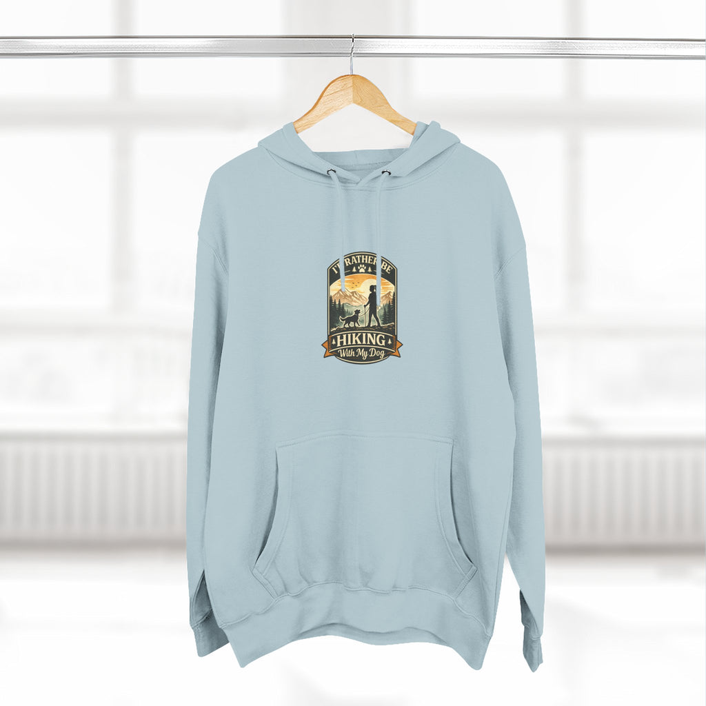 Hiking dog Hoodie — Adventure Awaits Fleece Pullover