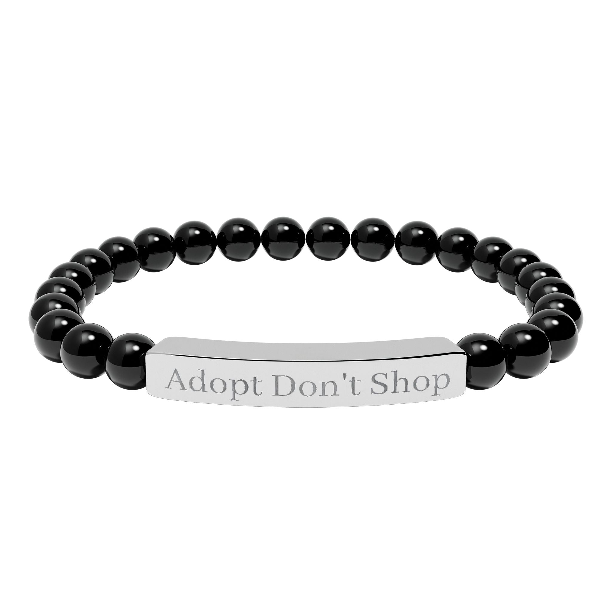 Adopt Don't Shop Bracelet — Personalized Beaded Gemstone Bracelet