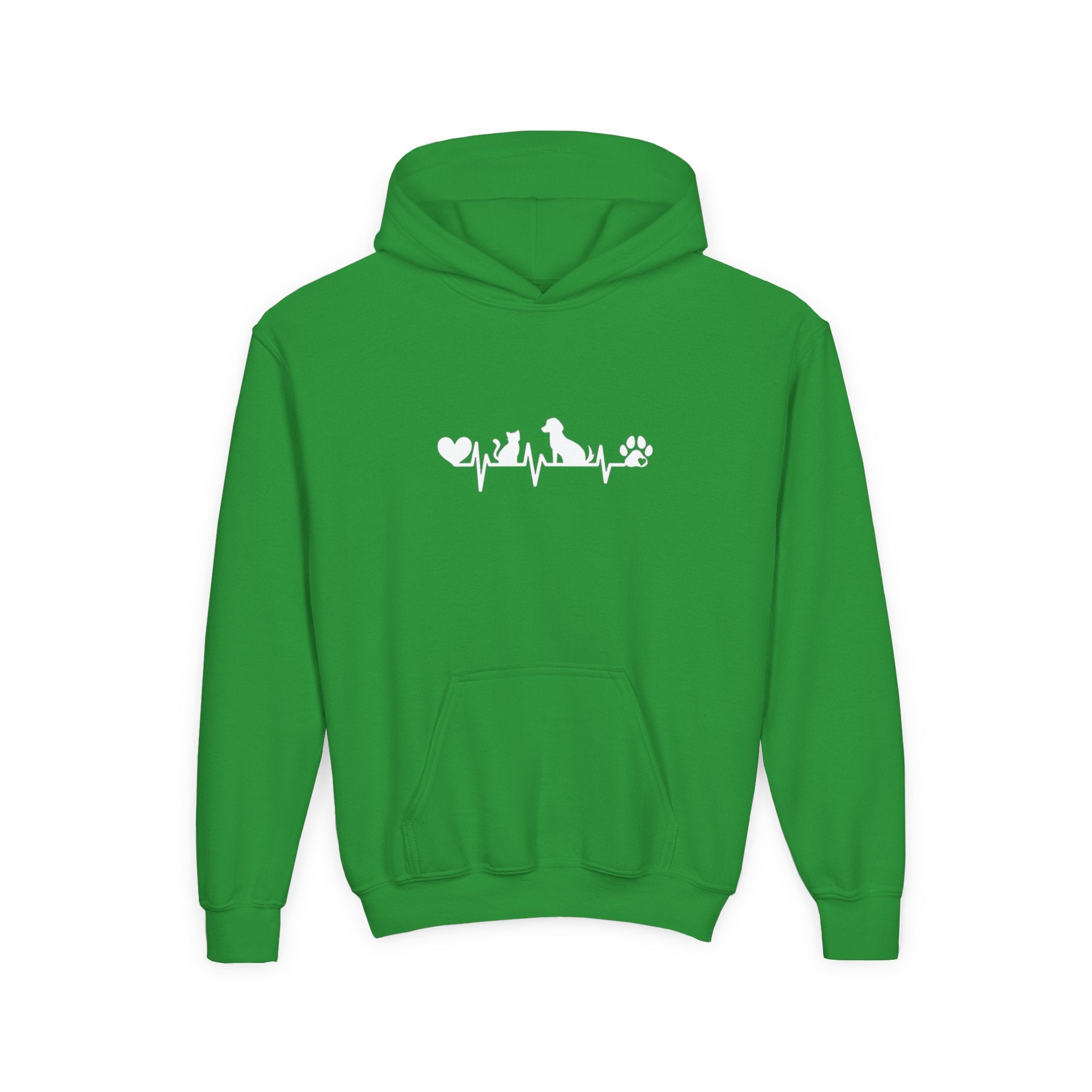 Kids Dog & Cat Heartbeat Hoodie
