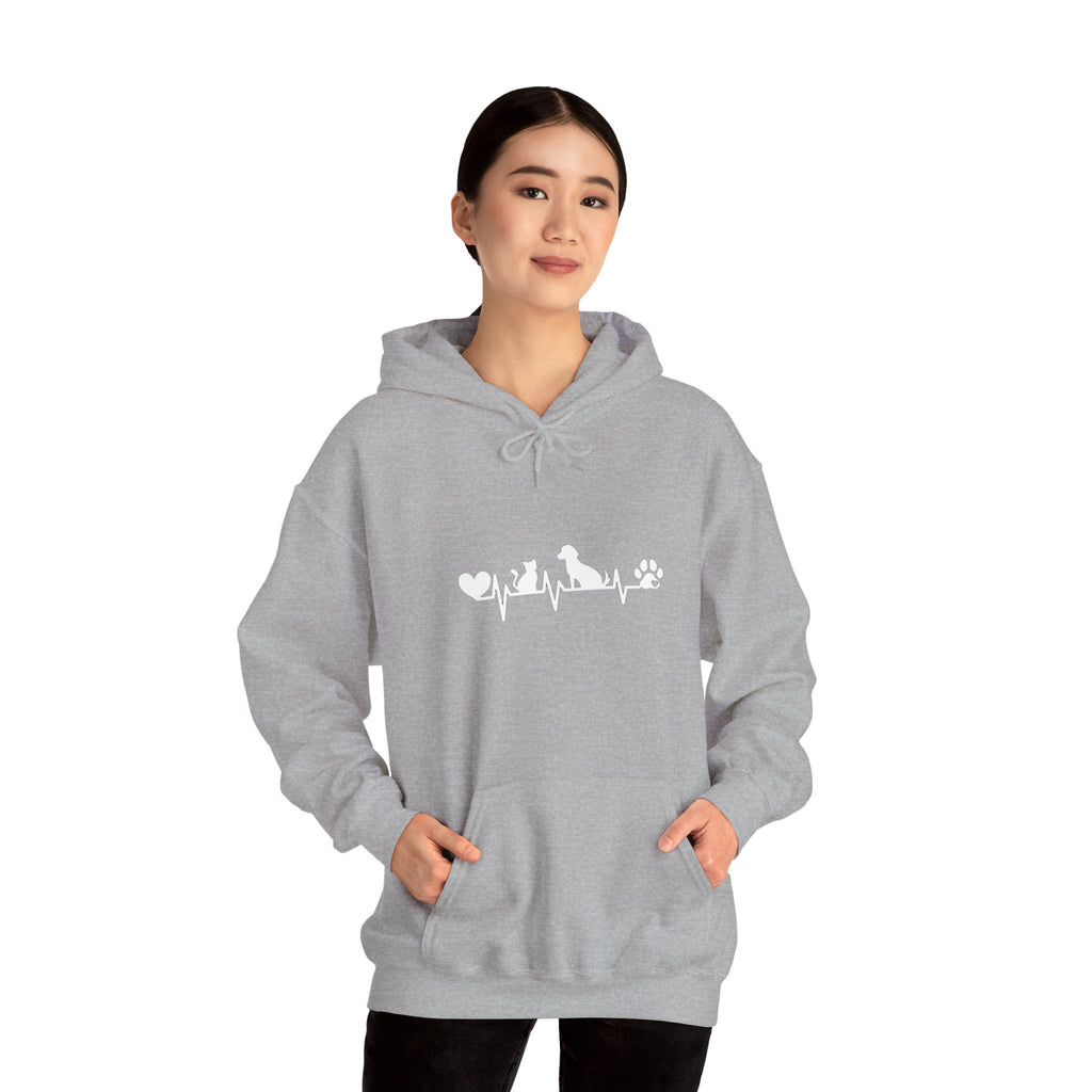 Dog-Cat Heartbeat Hoodie
