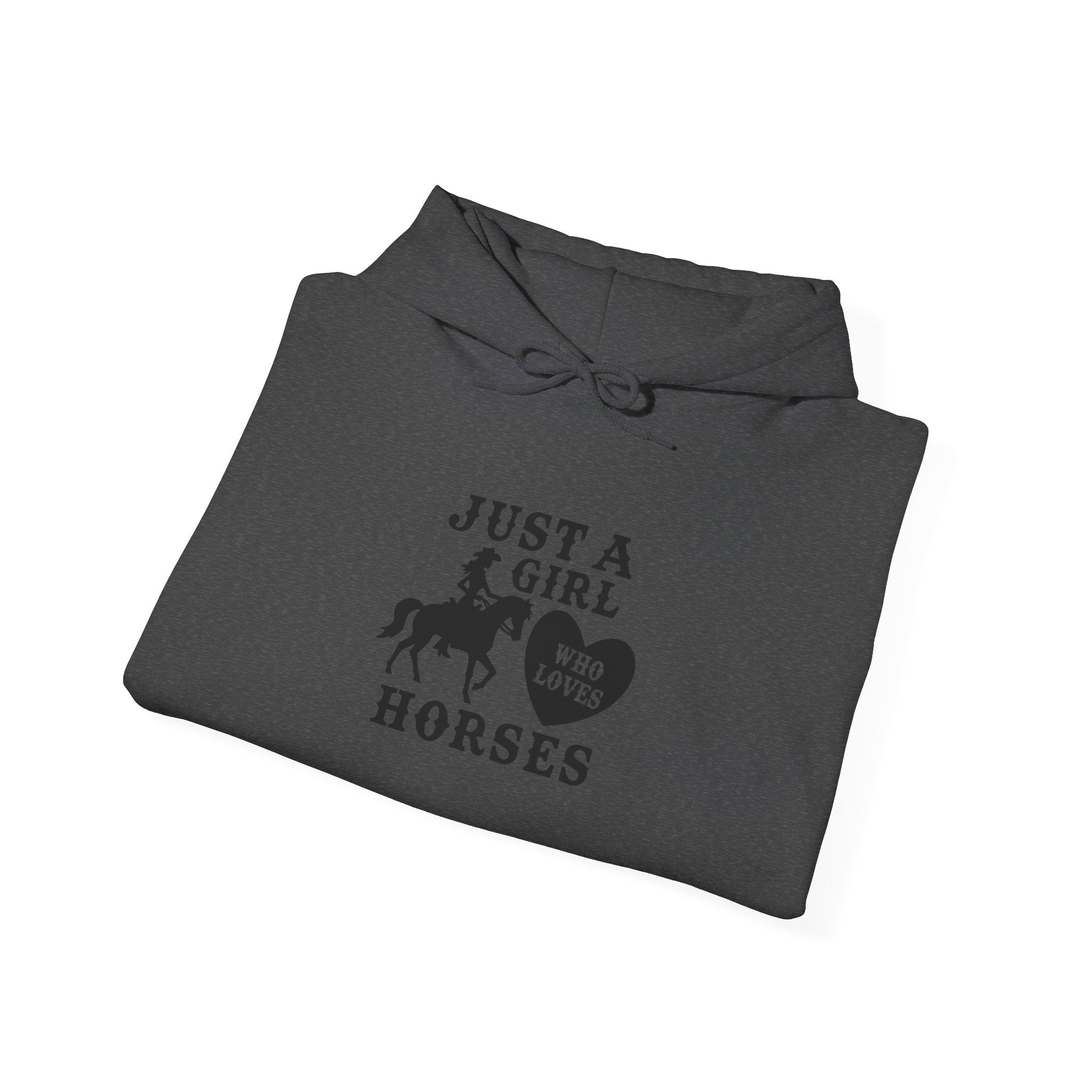 Just a Girl Who Loves Horses Hoodie — Women's Equestrian Sweatshirt