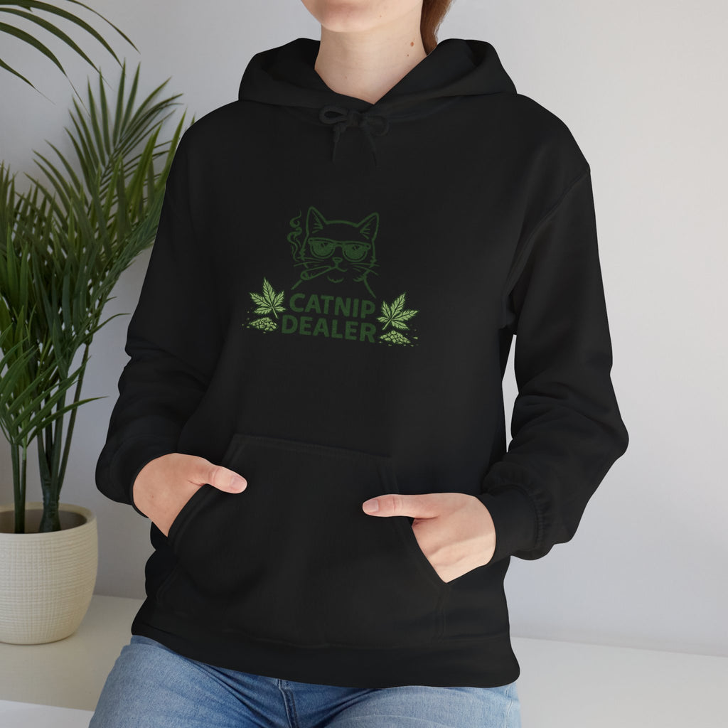 Funny Catnip Dealer Hoodie — Cat Lover Graphic Hoodie