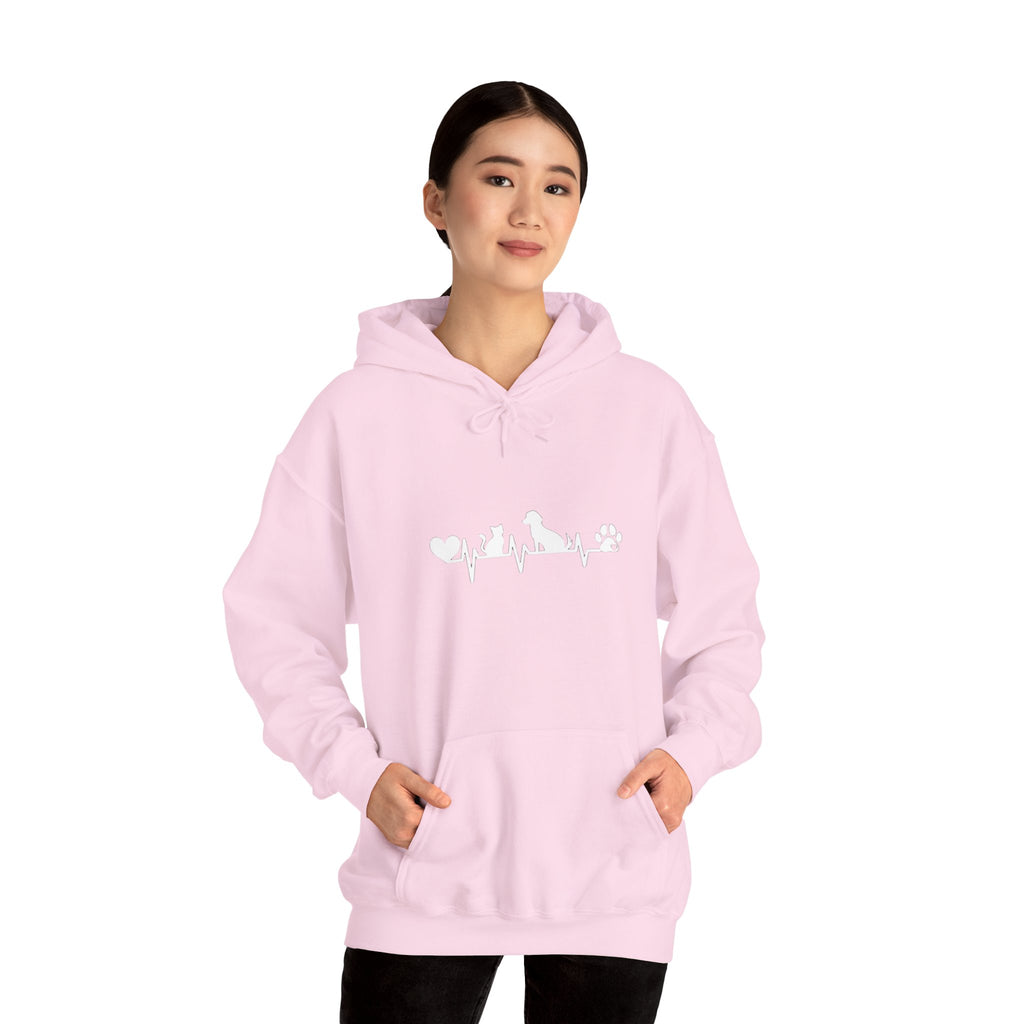Dog-Cat Heartbeat Hoodie