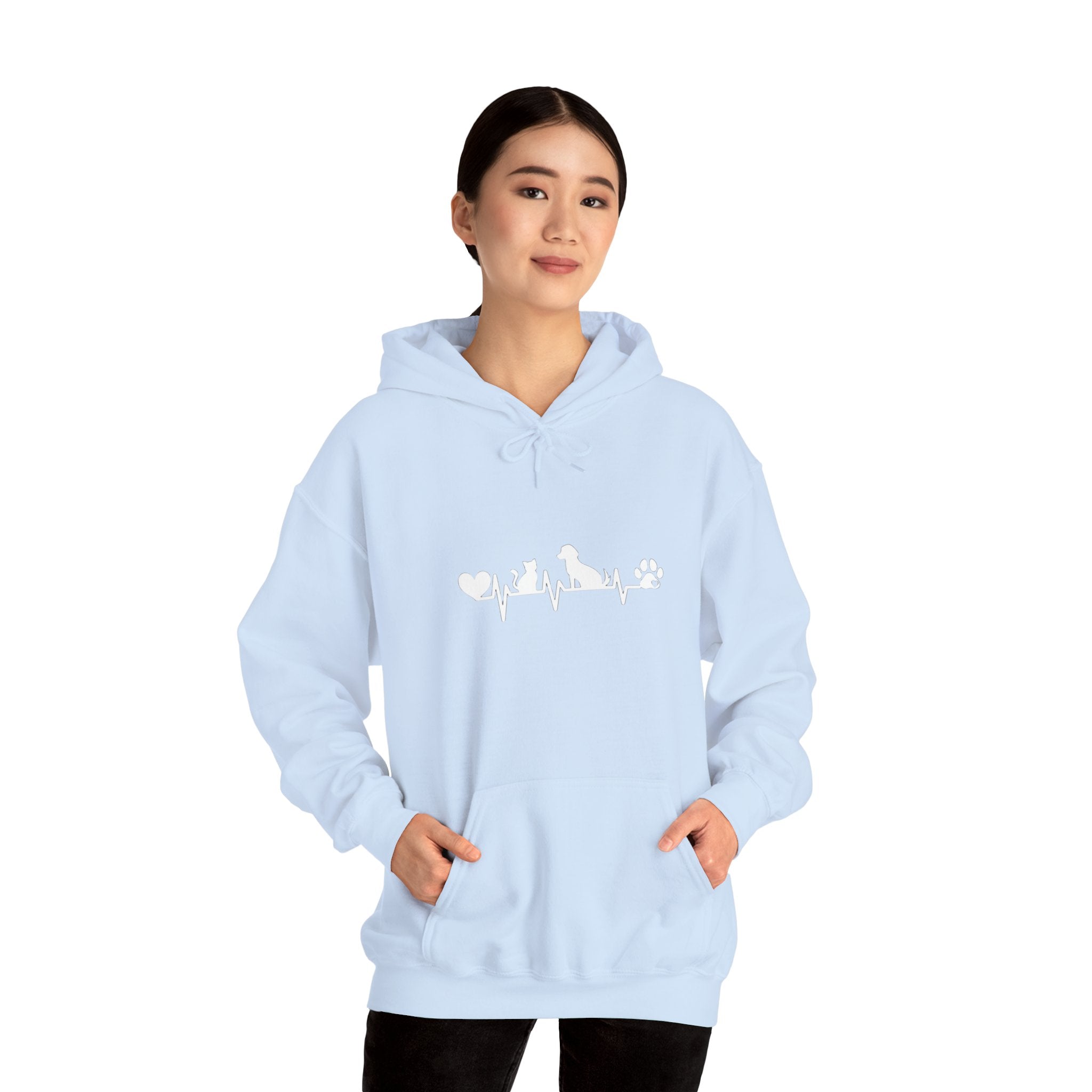 Dog-Cat Heartbeat Hoodie