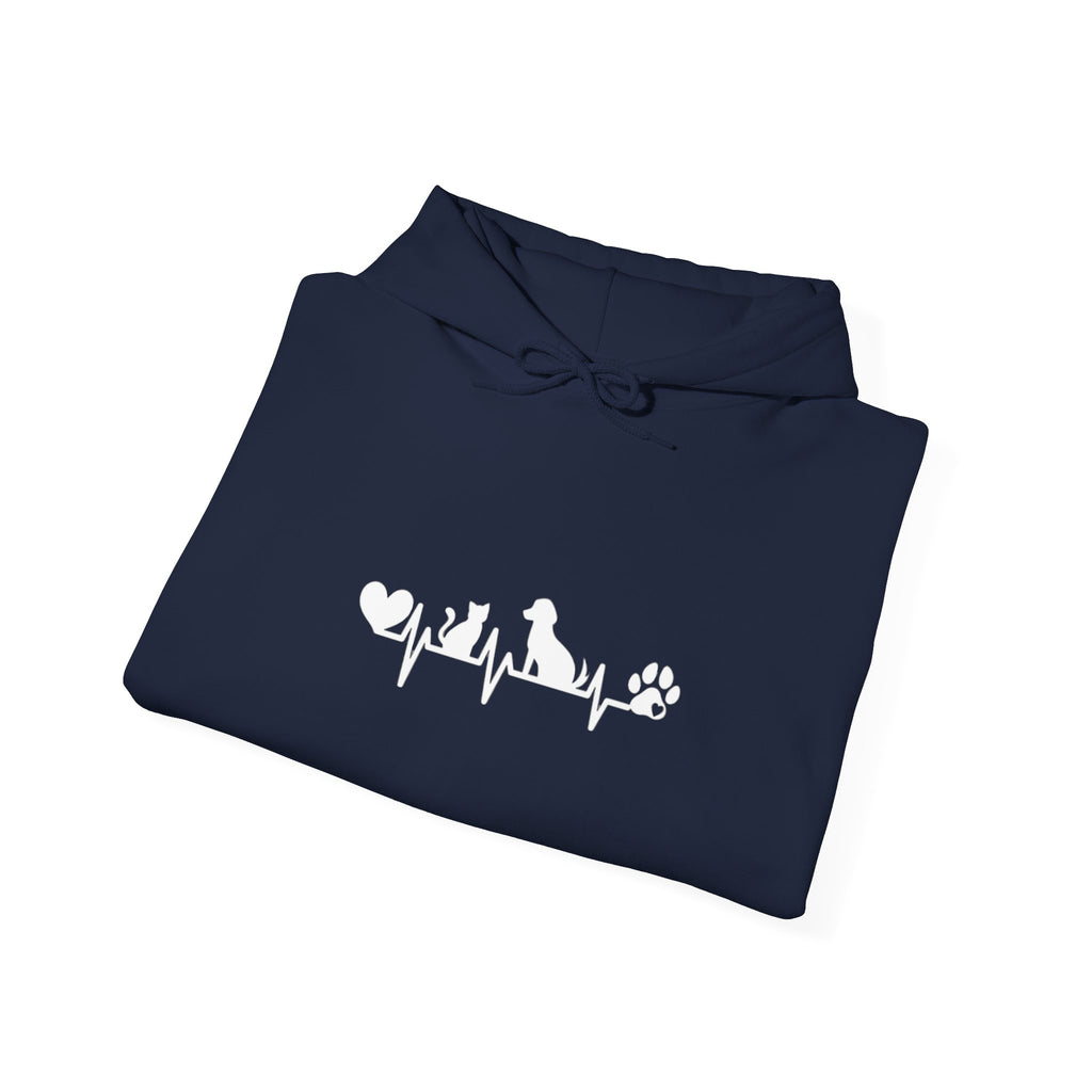 Dog-Cat Heartbeat Hoodie