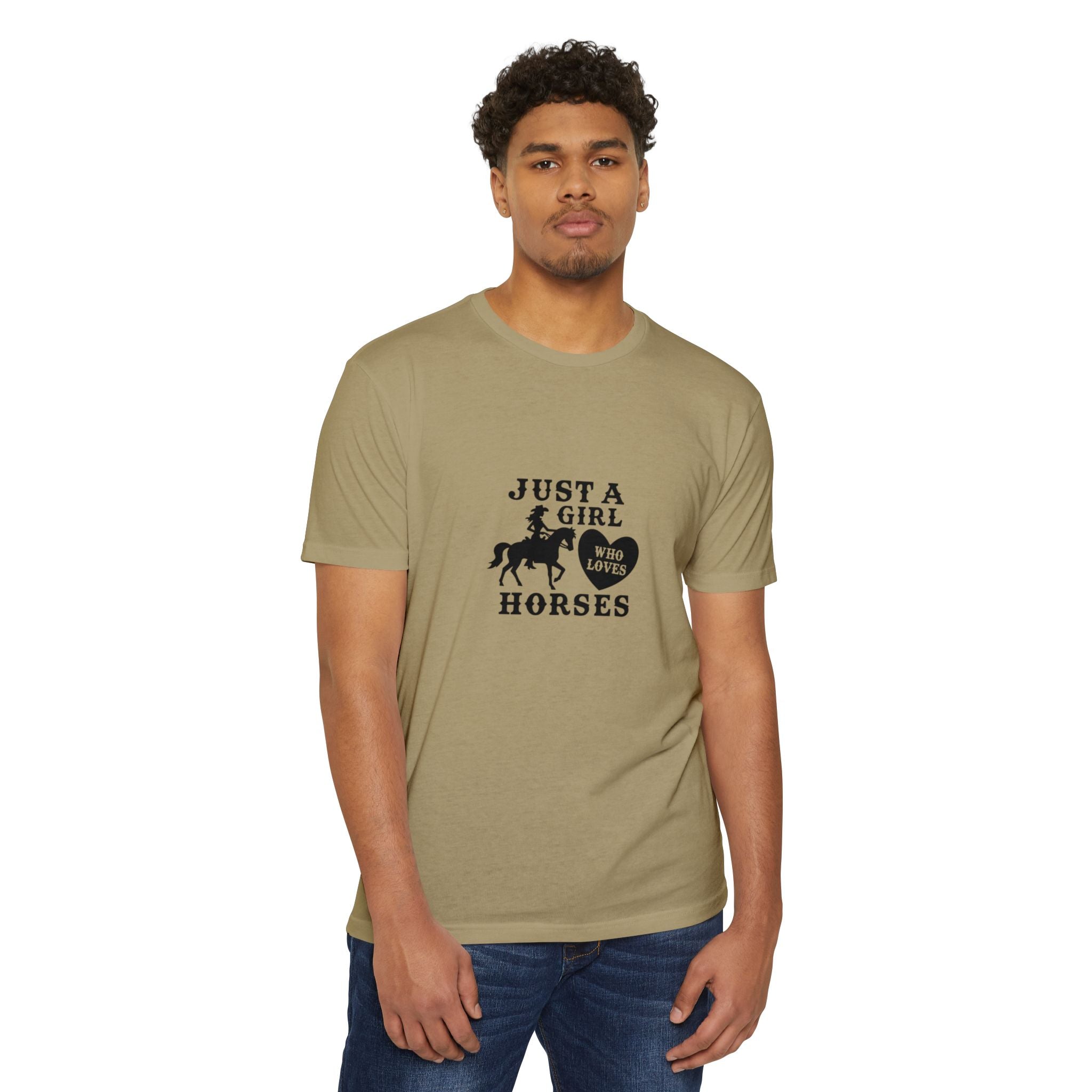 Just A Girl Who Loves Horses T-Shirt — Cute Equestrian Tee for Horse Lovers